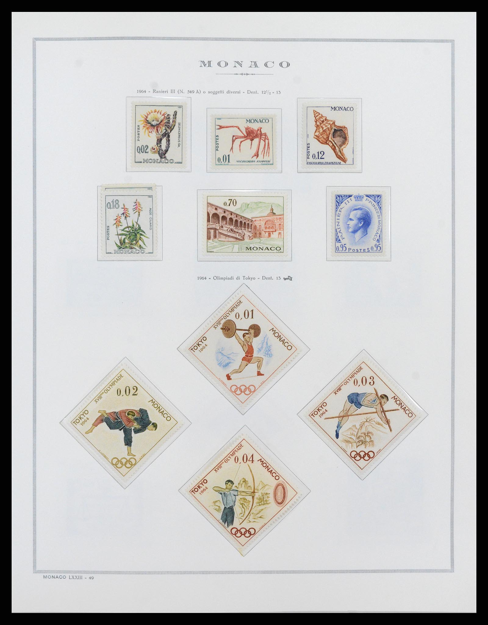 37490 056 - Postzegelverzameling 37490 Monaco 1885-1992.