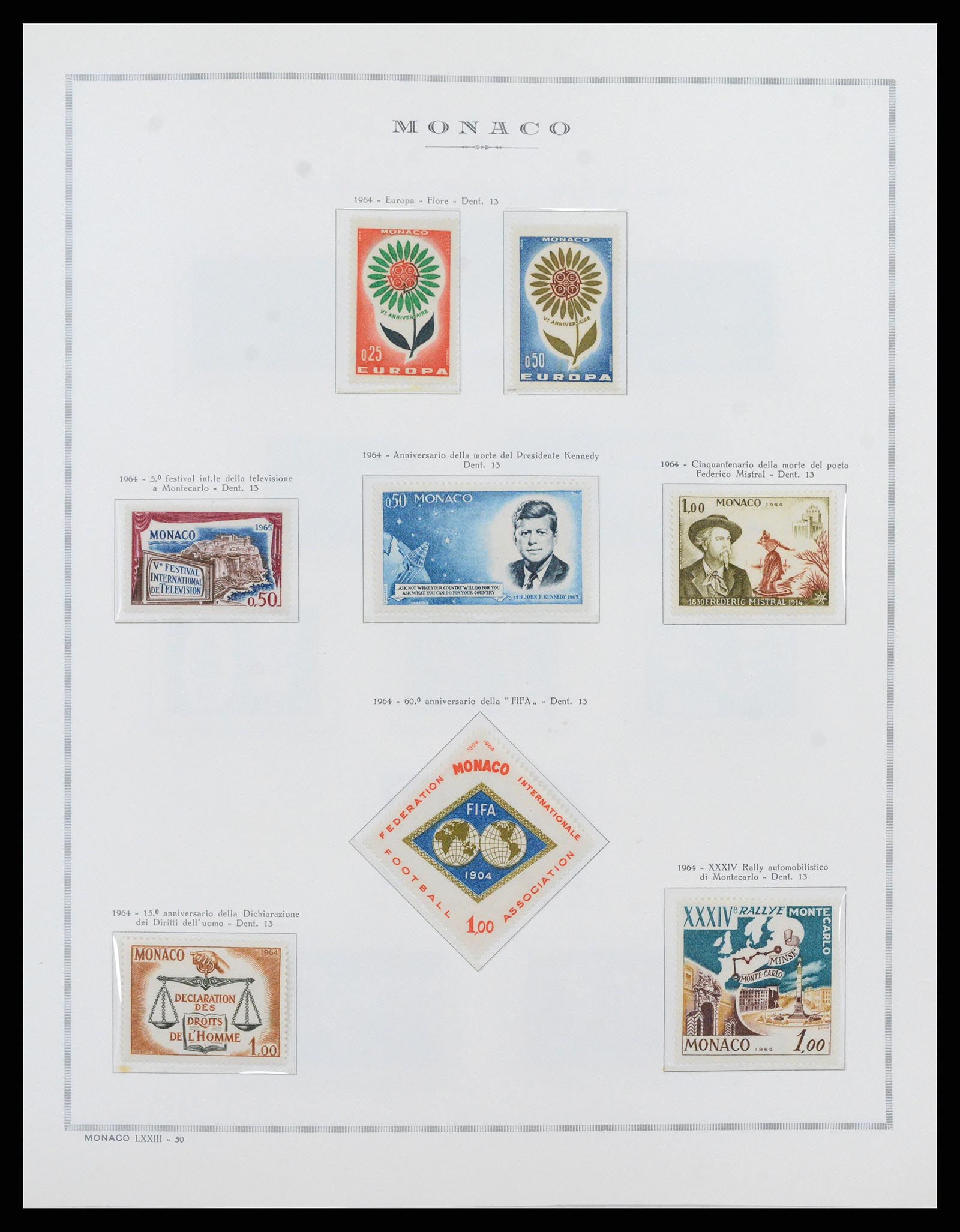 37490 057 - Postzegelverzameling 37490 Monaco 1885-1992.