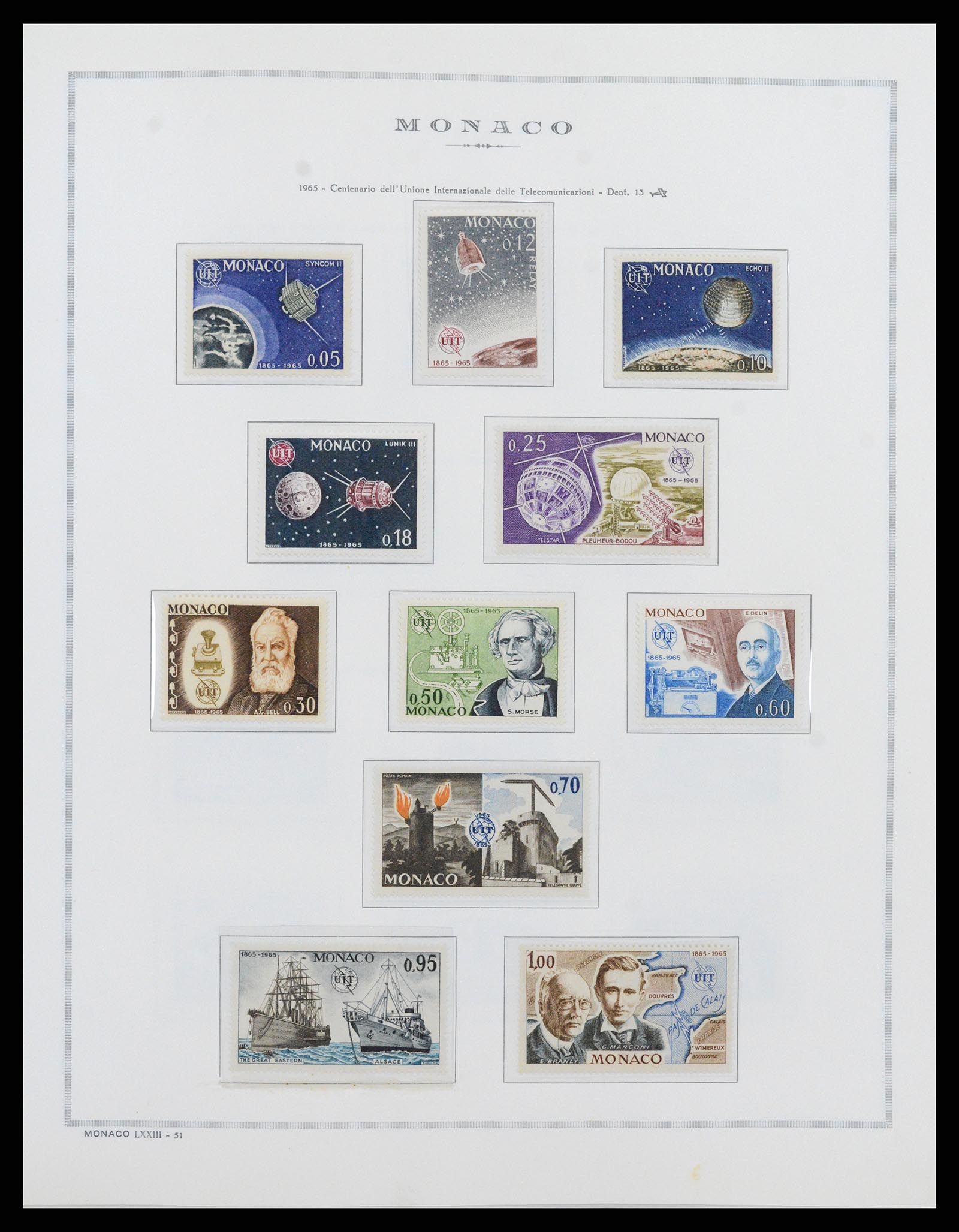 37490 058 - Postzegelverzameling 37490 Monaco 1885-1992.