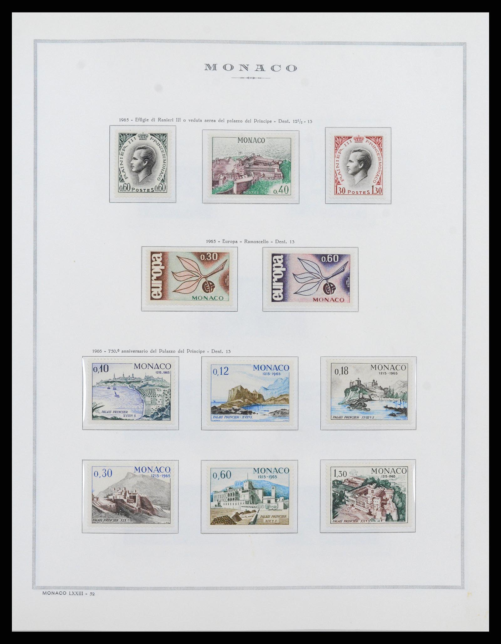 37490 059 - Postzegelverzameling 37490 Monaco 1885-1992.