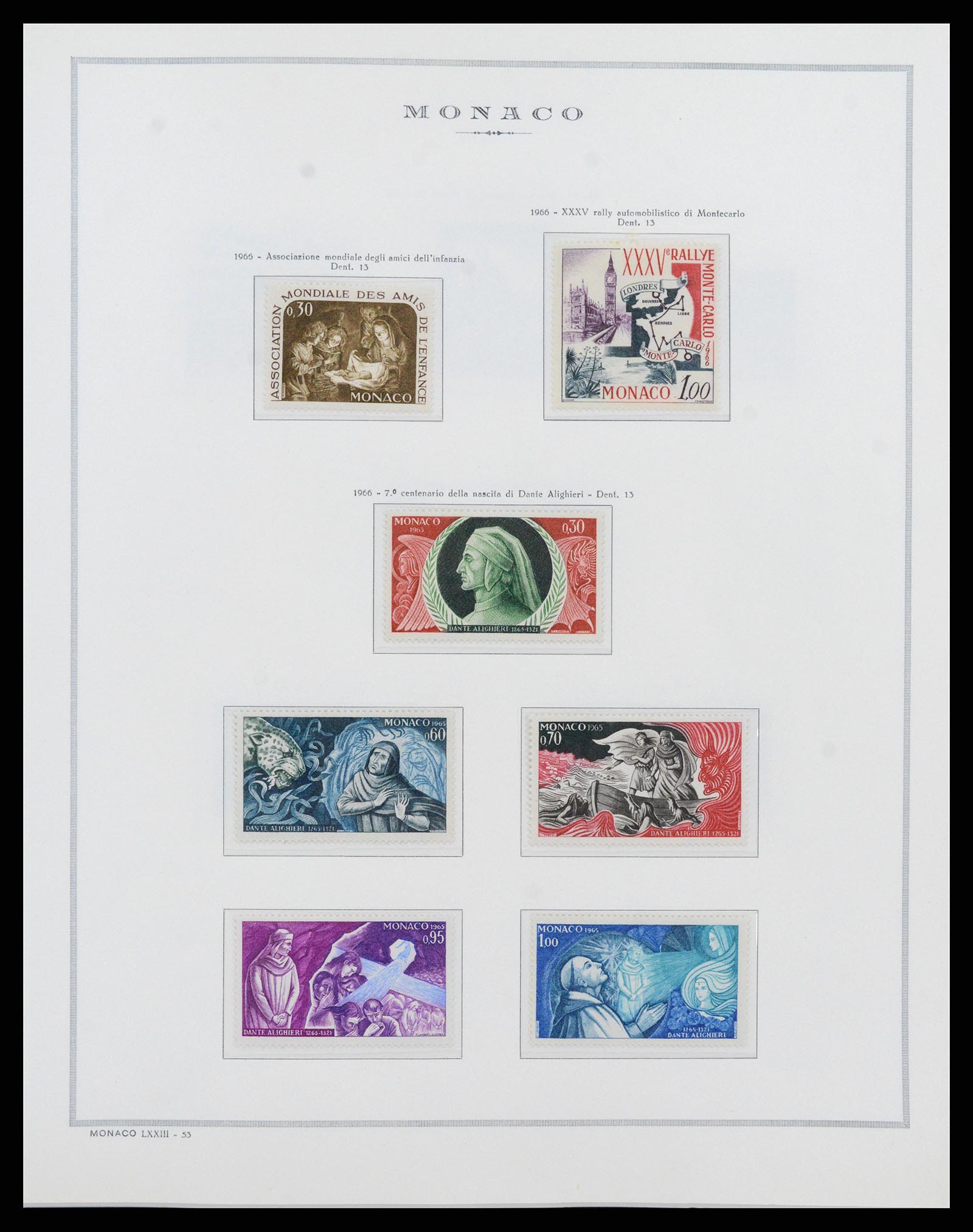 37490 060 - Postzegelverzameling 37490 Monaco 1885-1992.