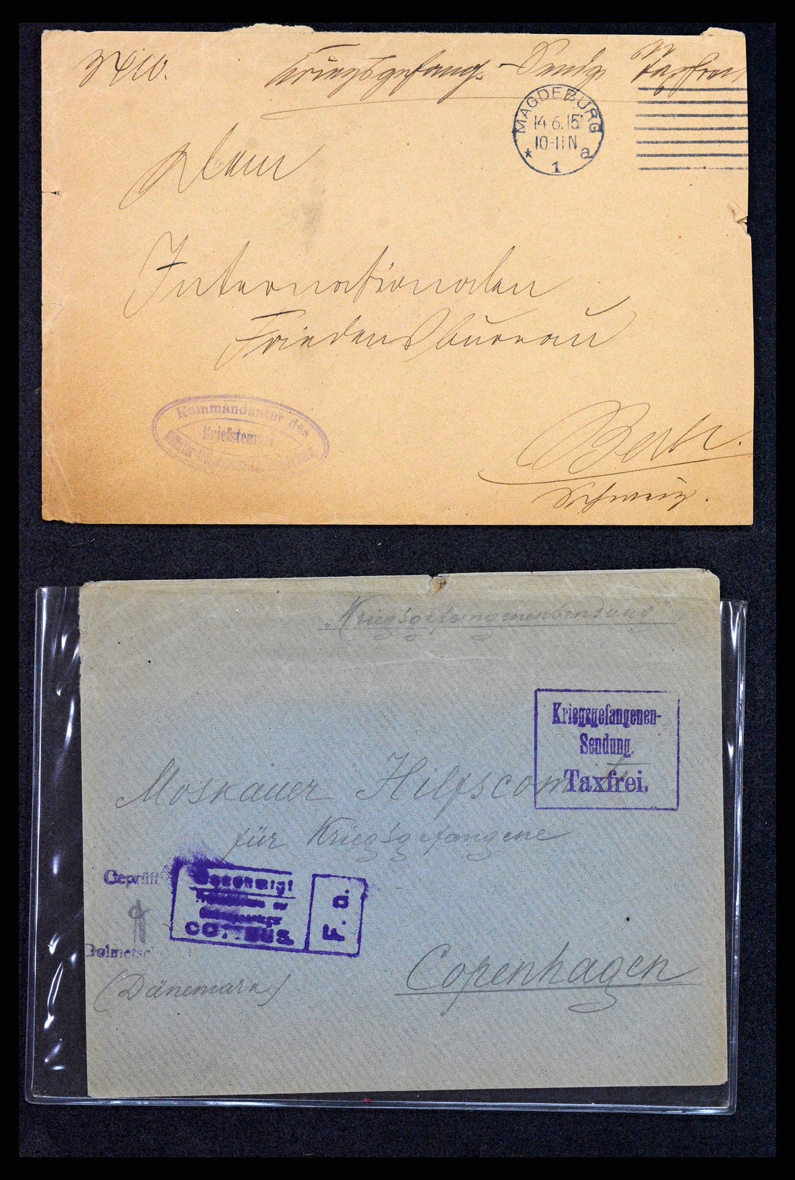 37491 007 - Postzegelverzameling 37491 Duitsland brieven en kaarten WO I 1914-191