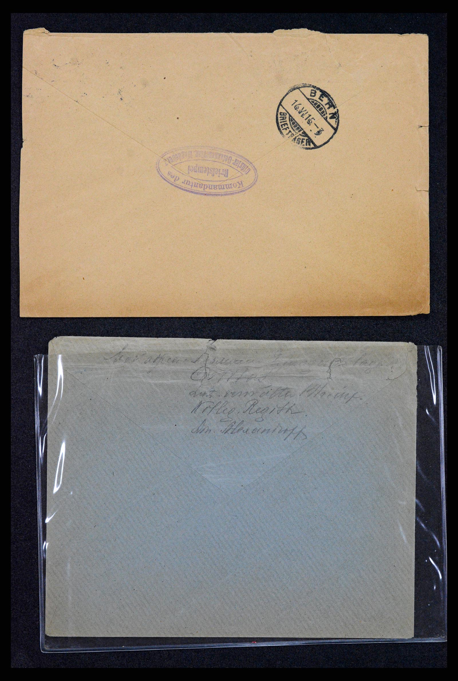 37491 008 - Postzegelverzameling 37491 Duitsland brieven en kaarten WO I 1914-191