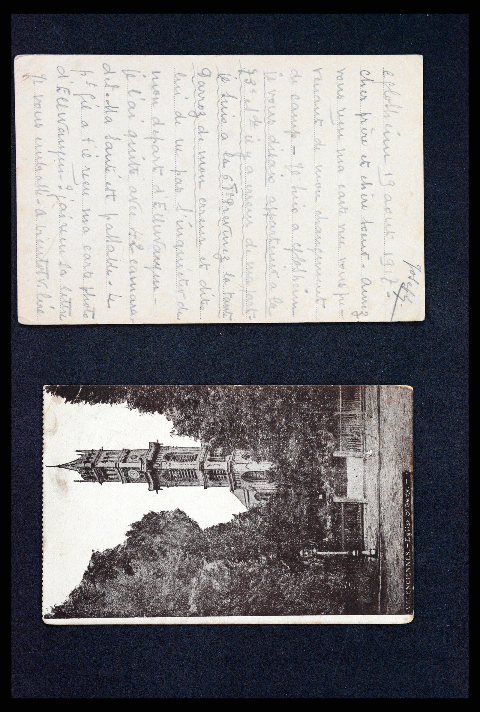 37491 014 - Postzegelverzameling 37491 Duitsland brieven en kaarten WO I 1914-191