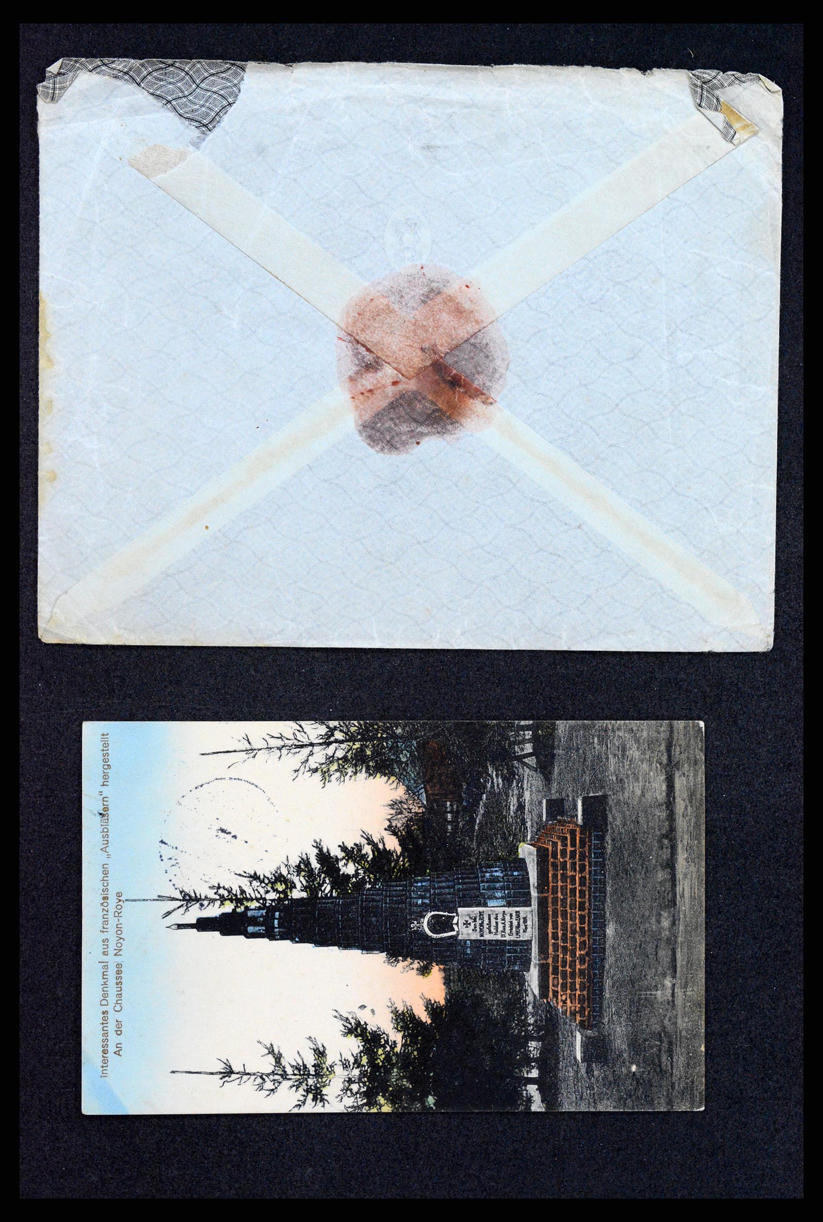 37491 044 - Postzegelverzameling 37491 Duitsland brieven en kaarten WO I 1914-191