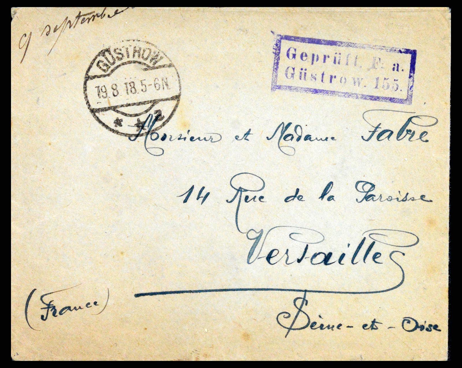 37491 047 - Postzegelverzameling 37491 Duitsland brieven en kaarten WO I 1914-191