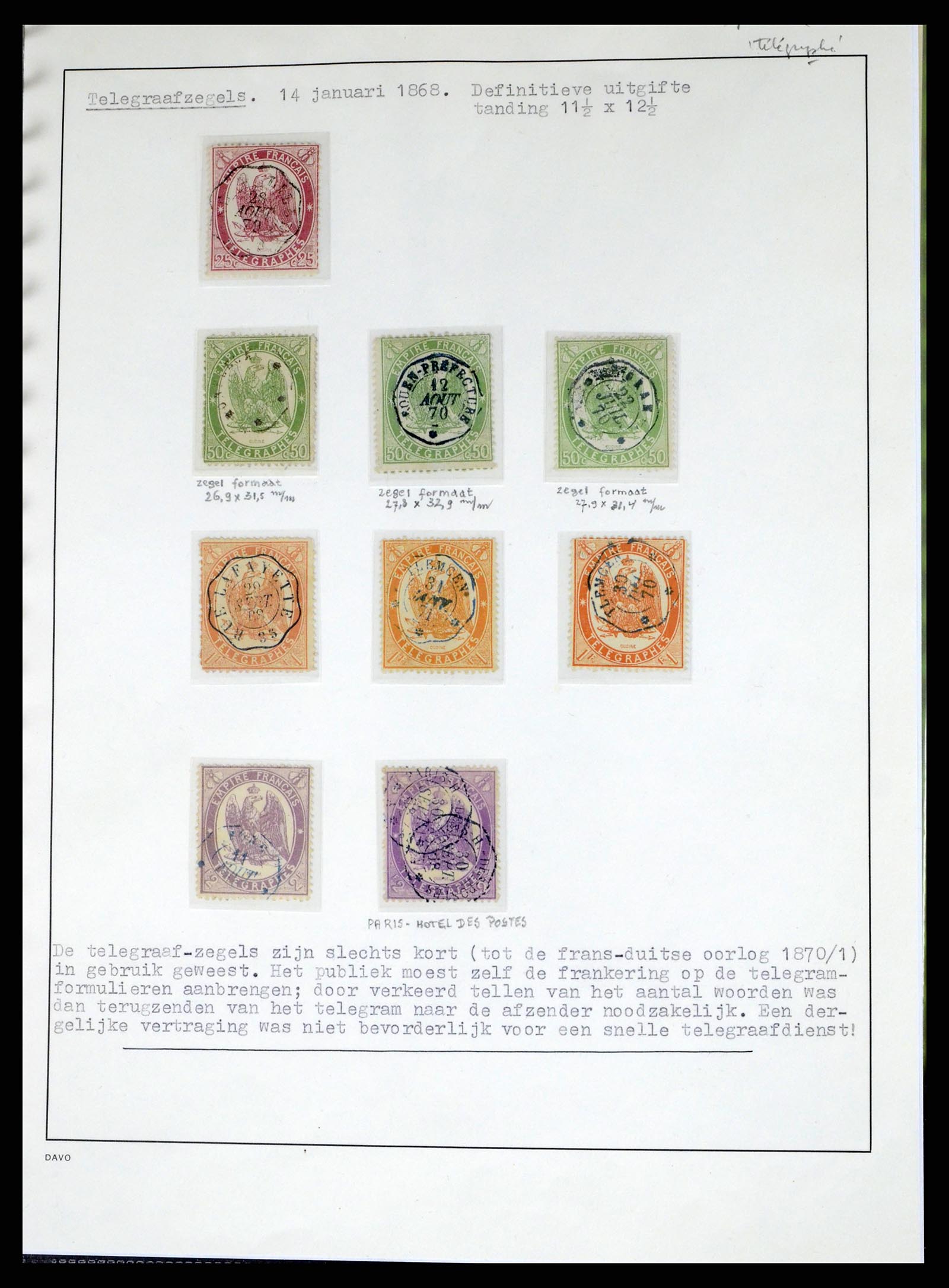 37492 024 - Postzegelverzameling 37492 Frankrijk back of the book en poststukken 