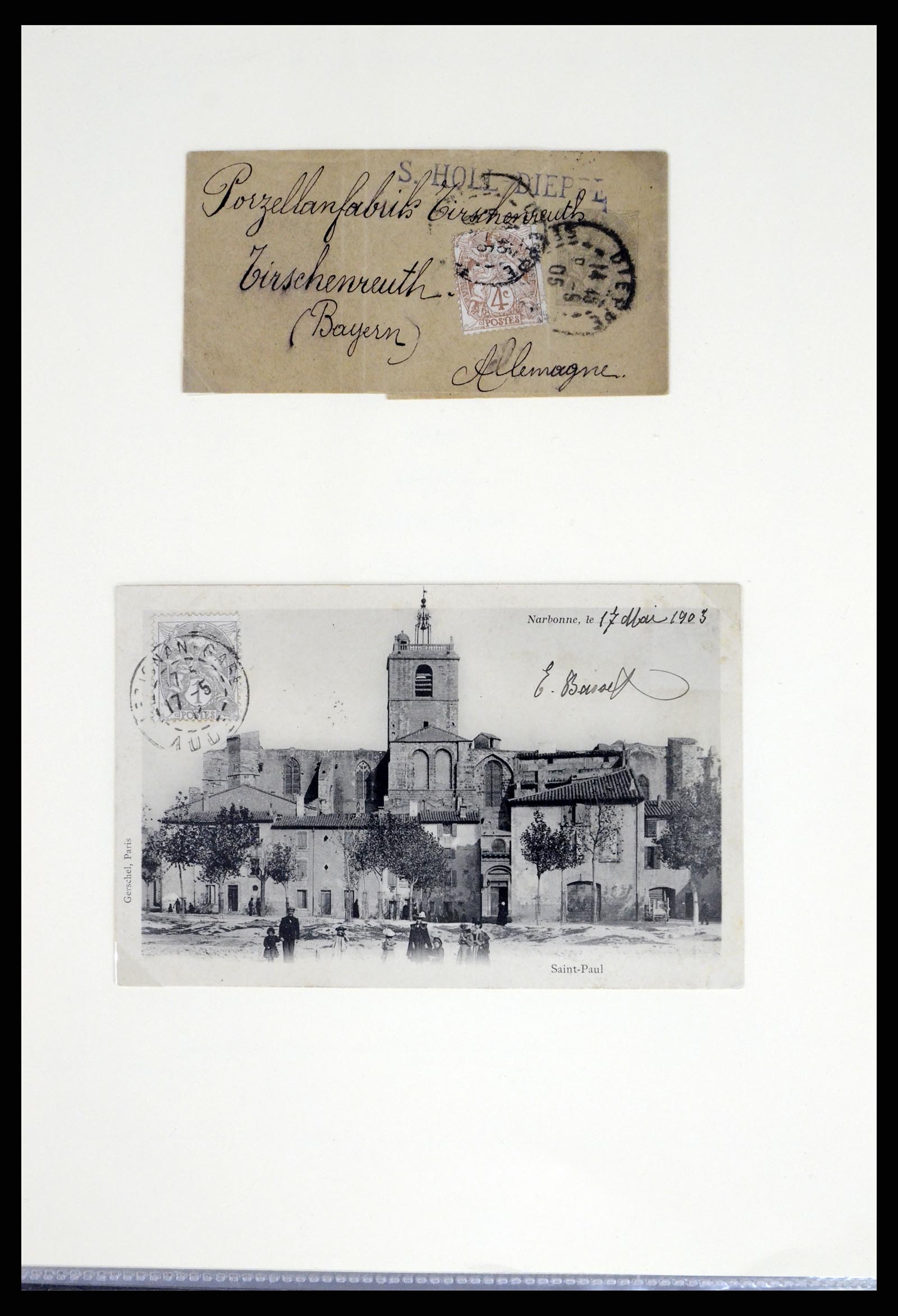 37492 045 - Postzegelverzameling 37492 Frankrijk back of the book en poststukken 