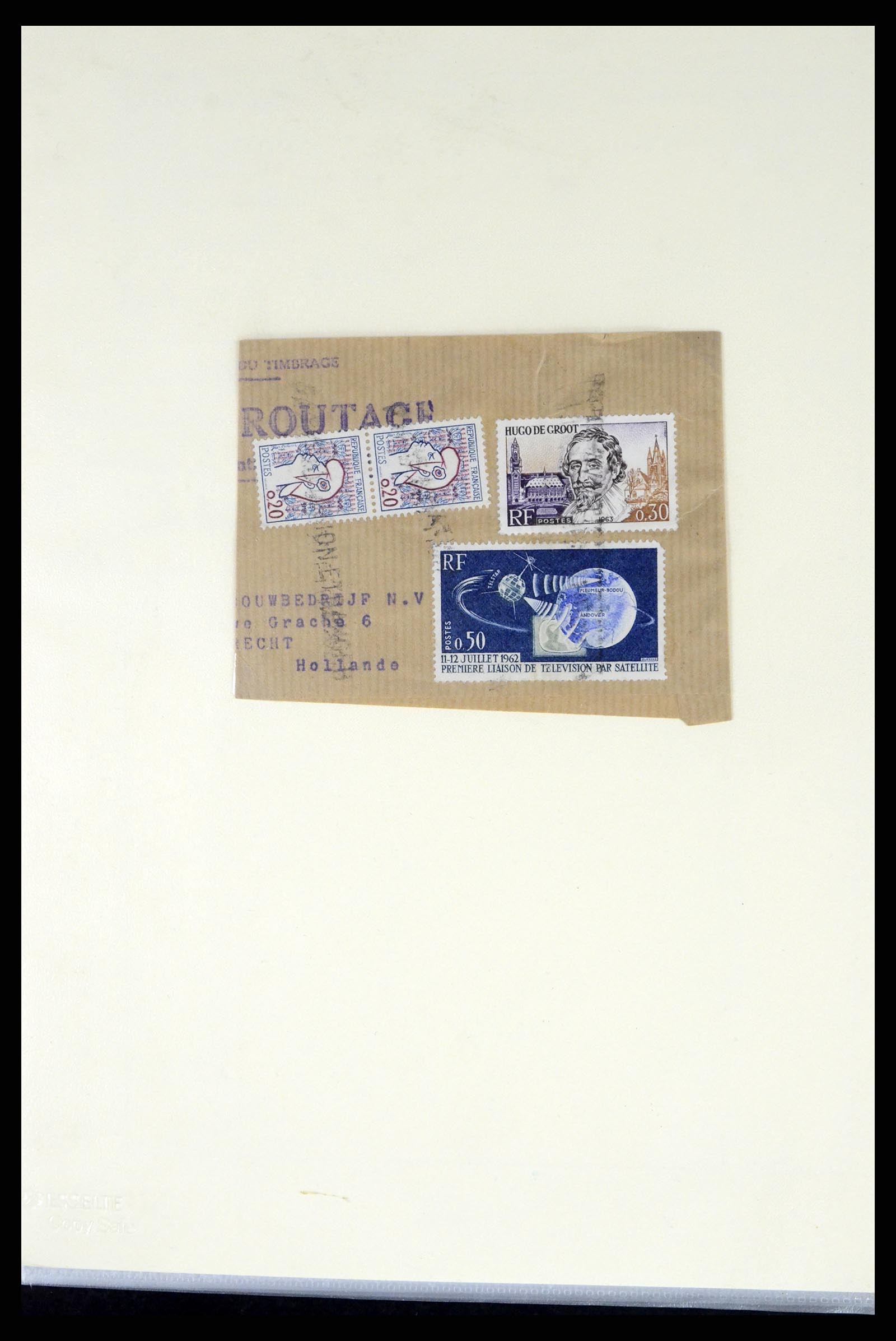 37492 227 - Postzegelverzameling 37492 Frankrijk back of the book en poststukken 