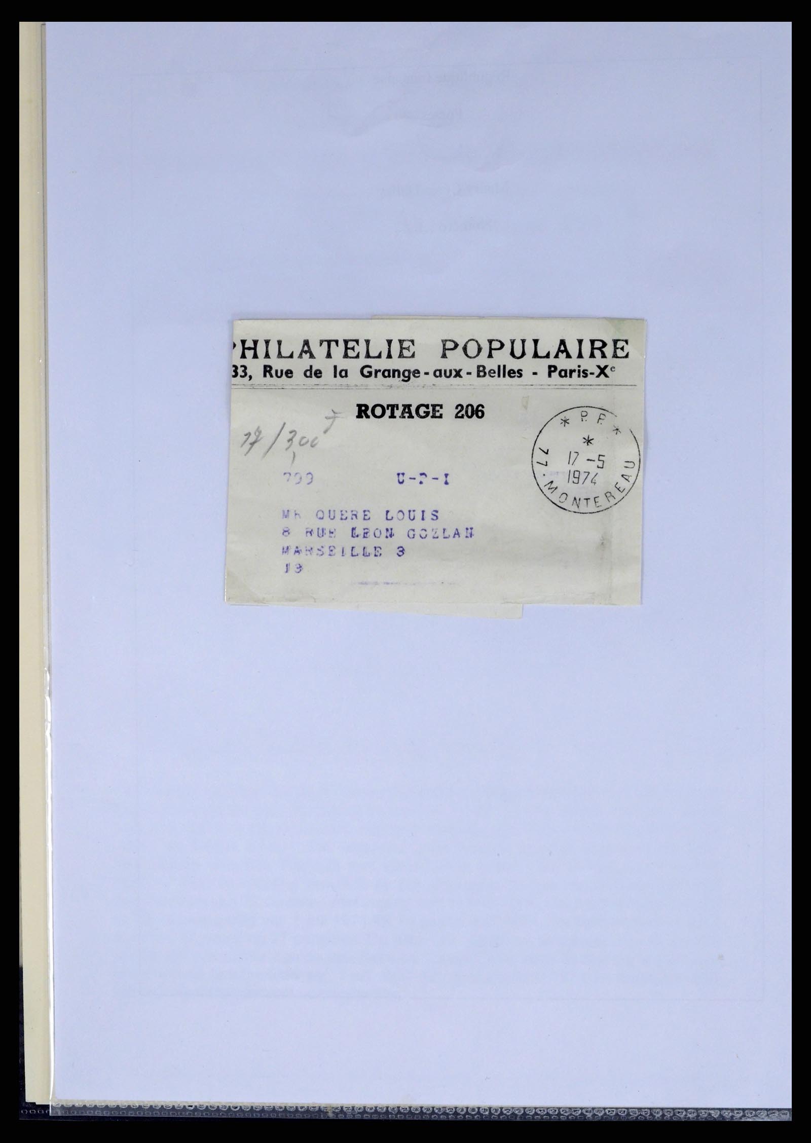 37492 246 - Postzegelverzameling 37492 Frankrijk back of the book en poststukken 