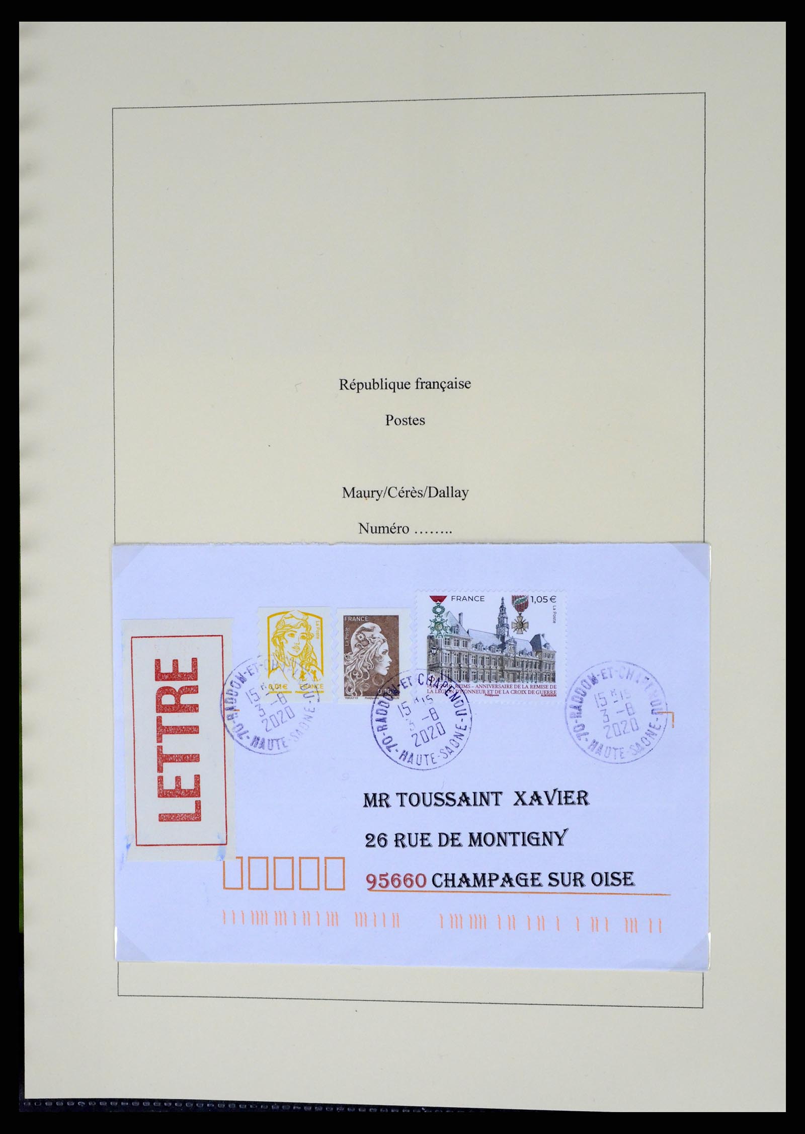 37492 273 - Postzegelverzameling 37492 Frankrijk back of the book en poststukken 