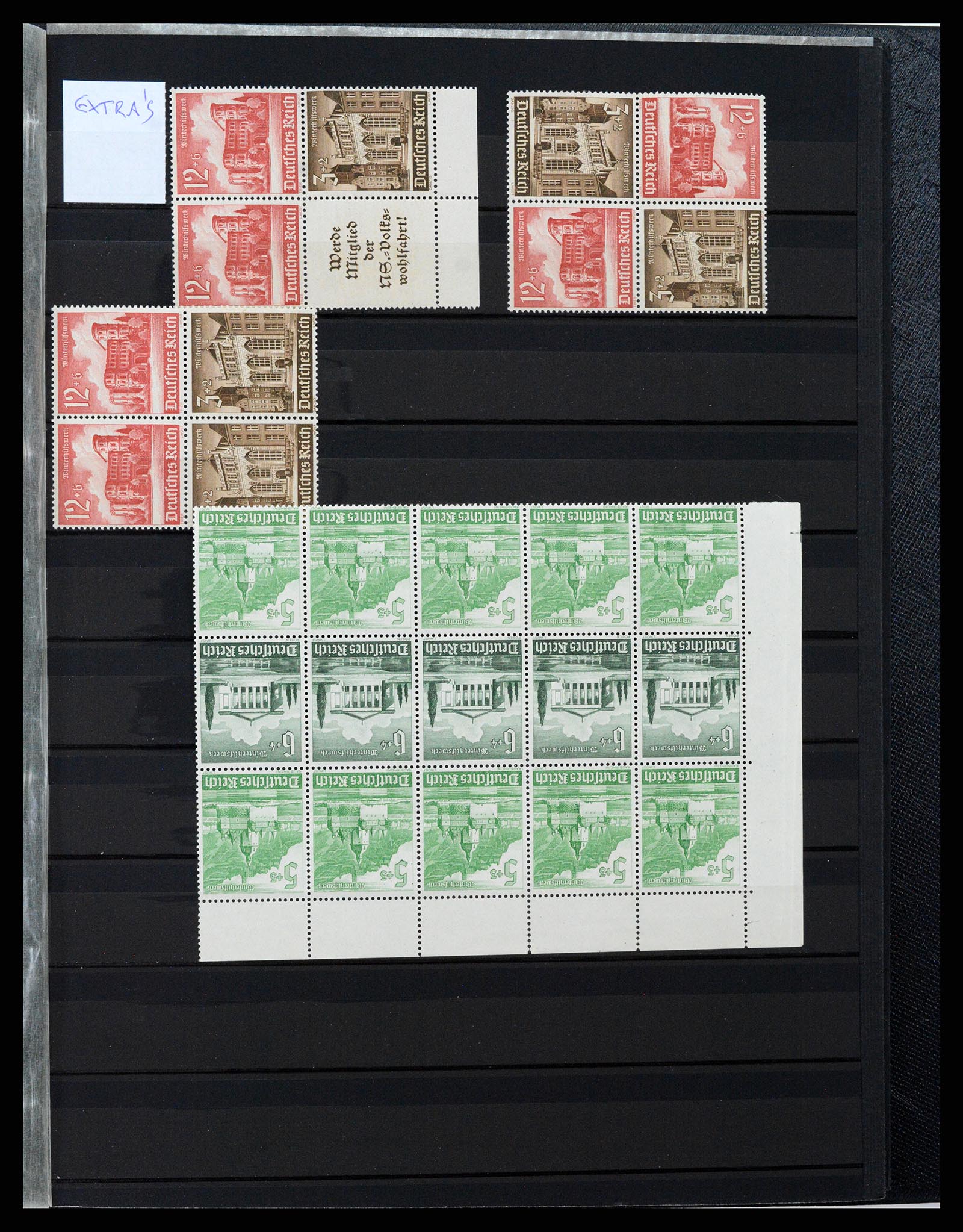 37494 029 - Stamp collection 37494 German Reich combinations 1910-1942.