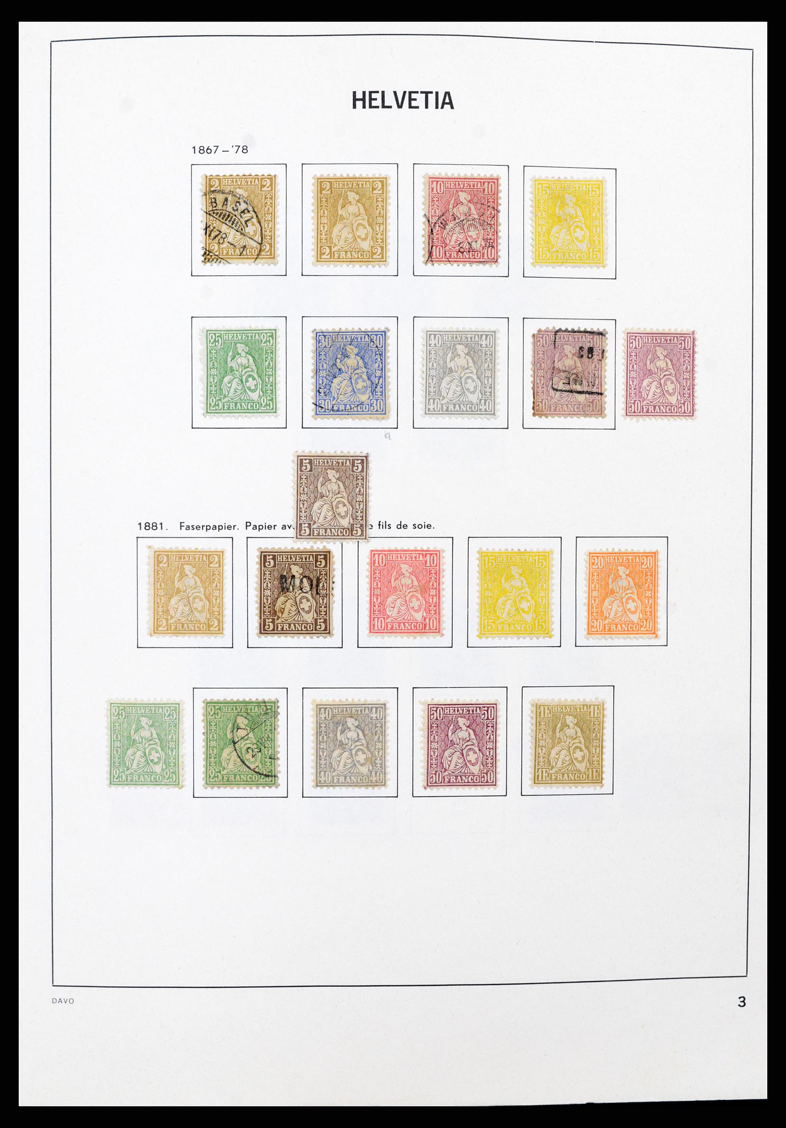 37496 002 - Postzegelverzameling 37496 Zwitserland 1854-2002.