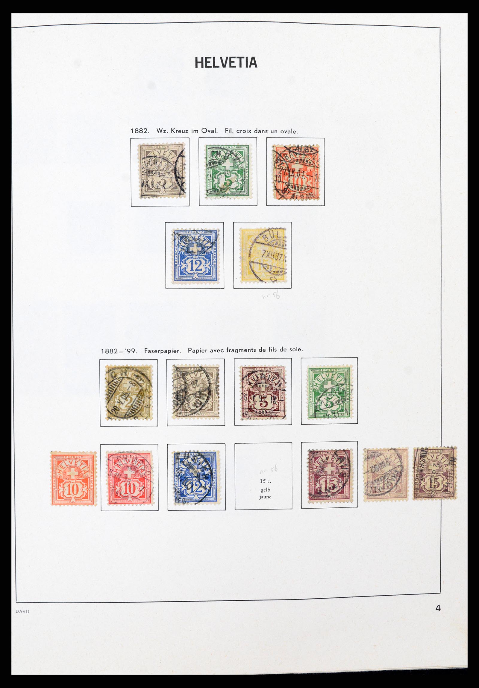 37496 003 - Postzegelverzameling 37496 Zwitserland 1854-2002.