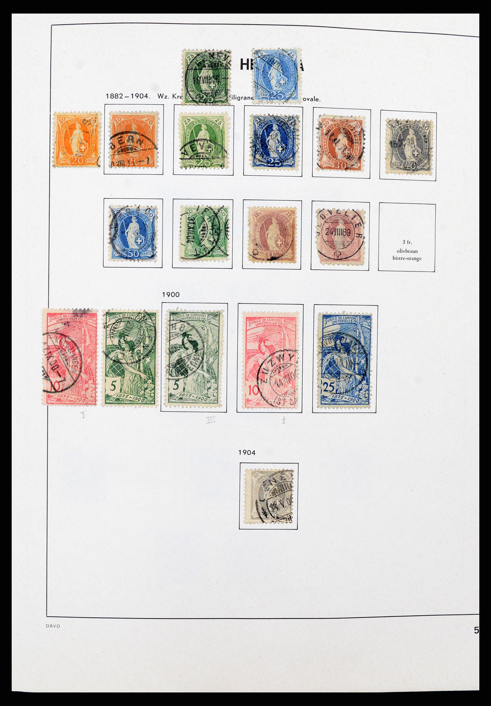 37496 004 - Postzegelverzameling 37496 Zwitserland 1854-2002.