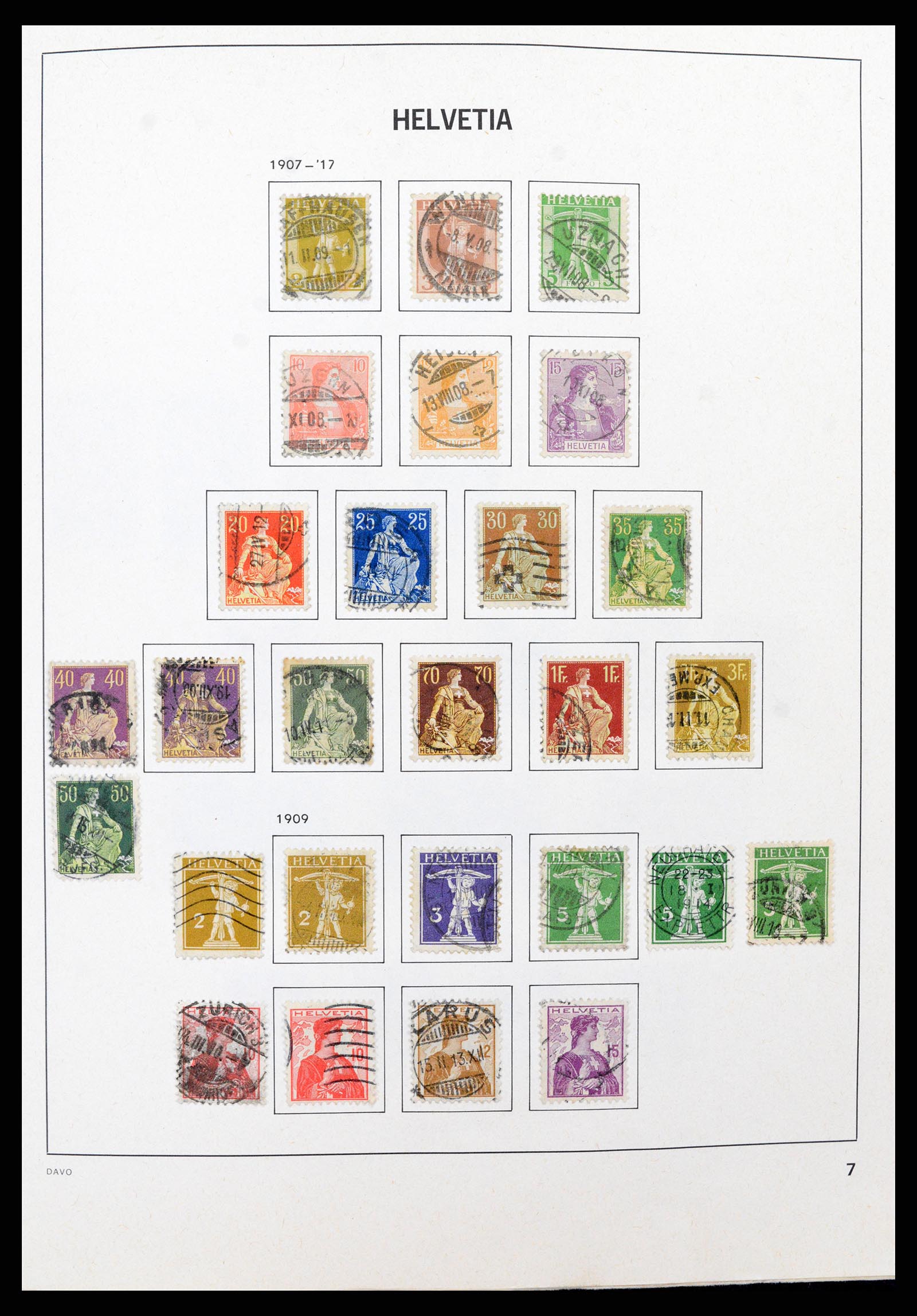37496 006 - Postzegelverzameling 37496 Zwitserland 1854-2002.