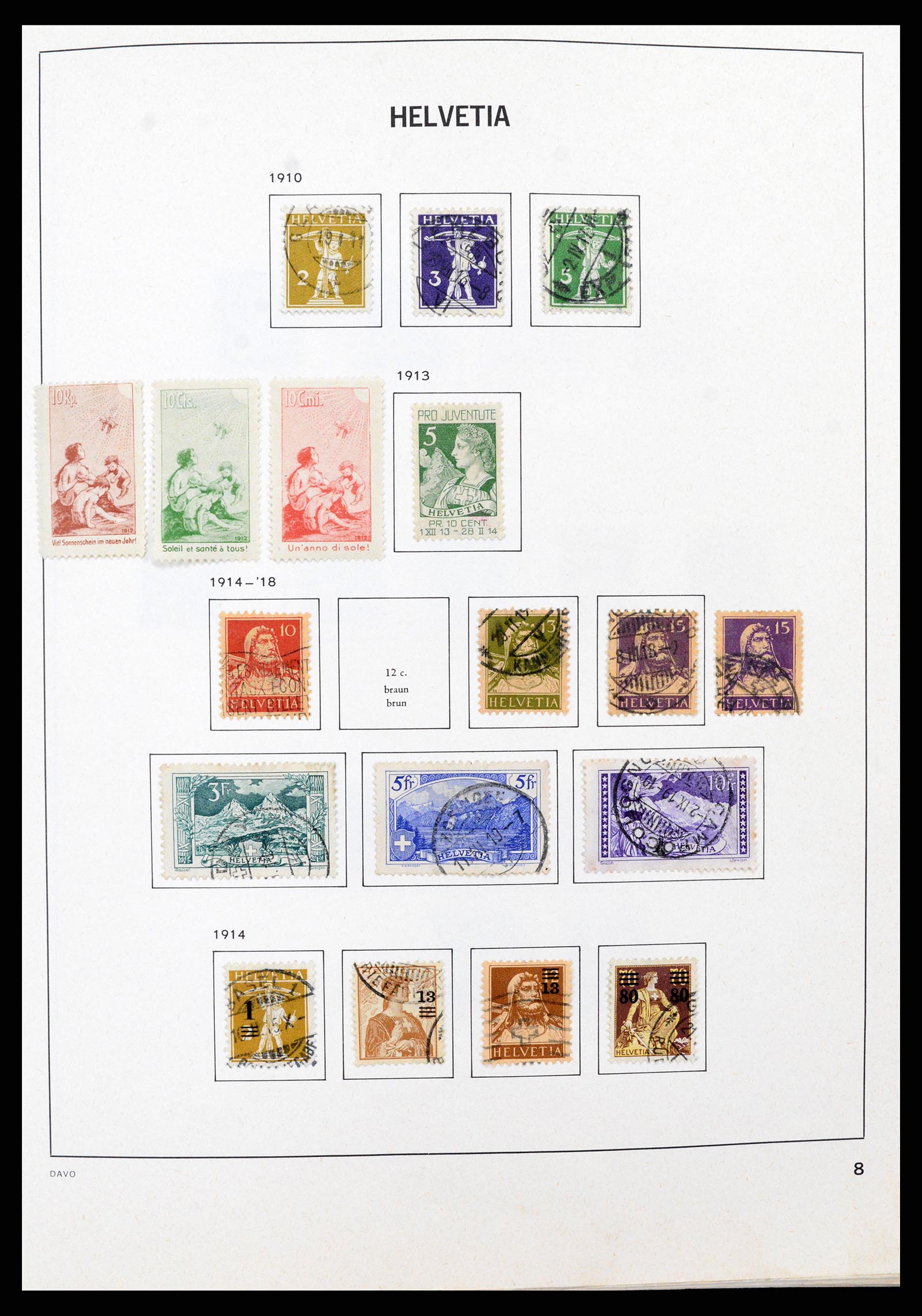 37496 007 - Postzegelverzameling 37496 Zwitserland 1854-2002.