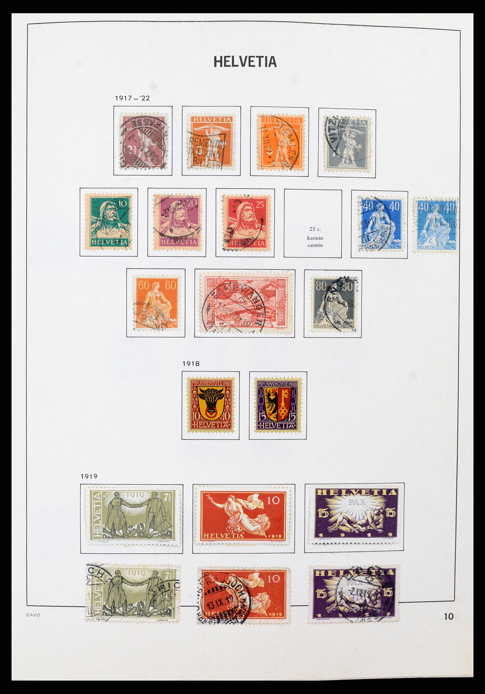 37496 009 - Stamp collection 37496 Switzerland 1854-2002.
