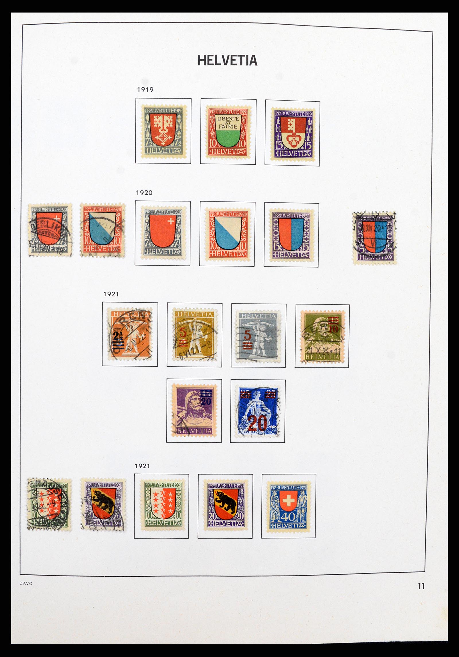 37496 010 - Postzegelverzameling 37496 Zwitserland 1854-2002.