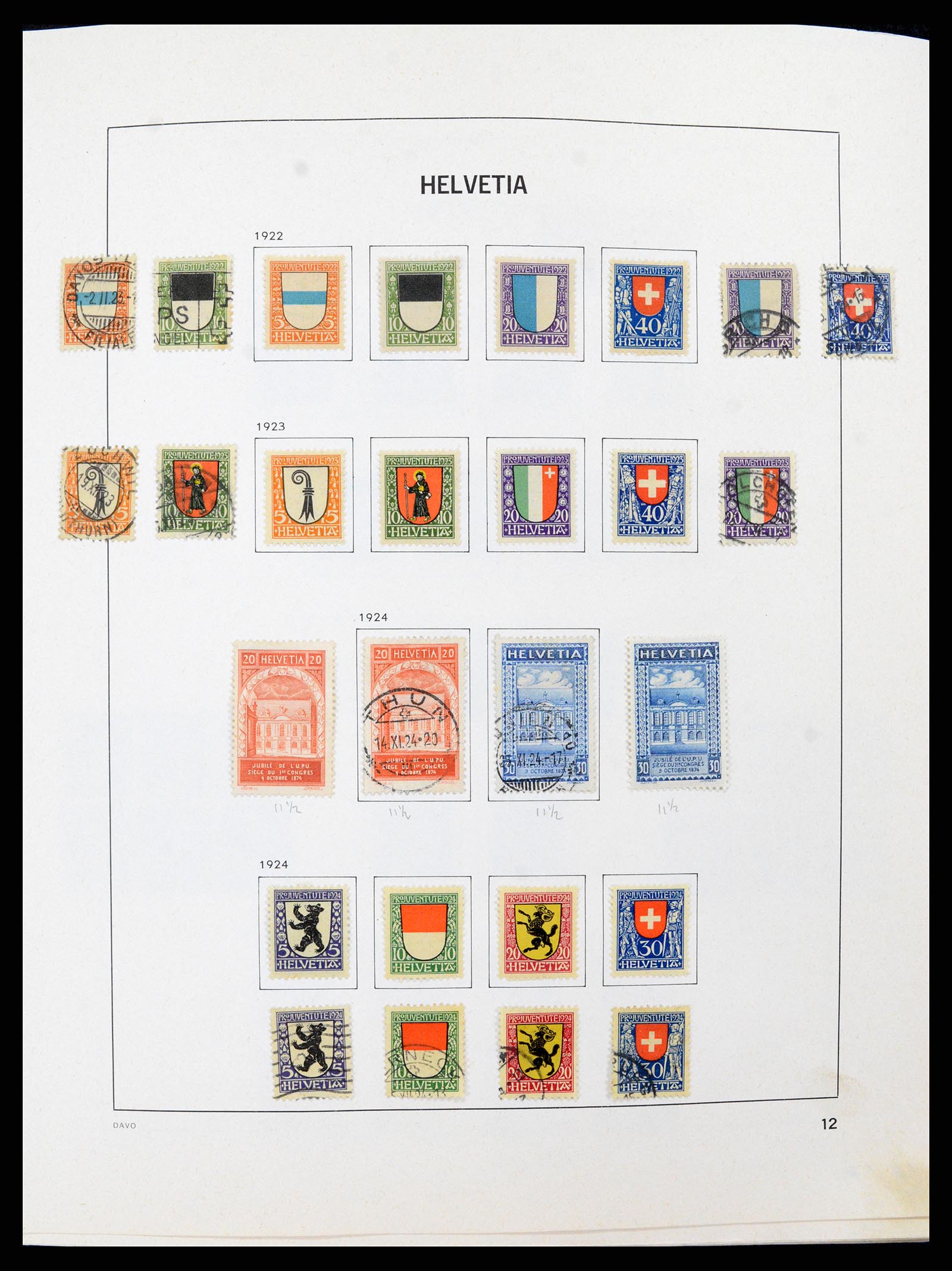 37496 011 - Postzegelverzameling 37496 Zwitserland 1854-2002.