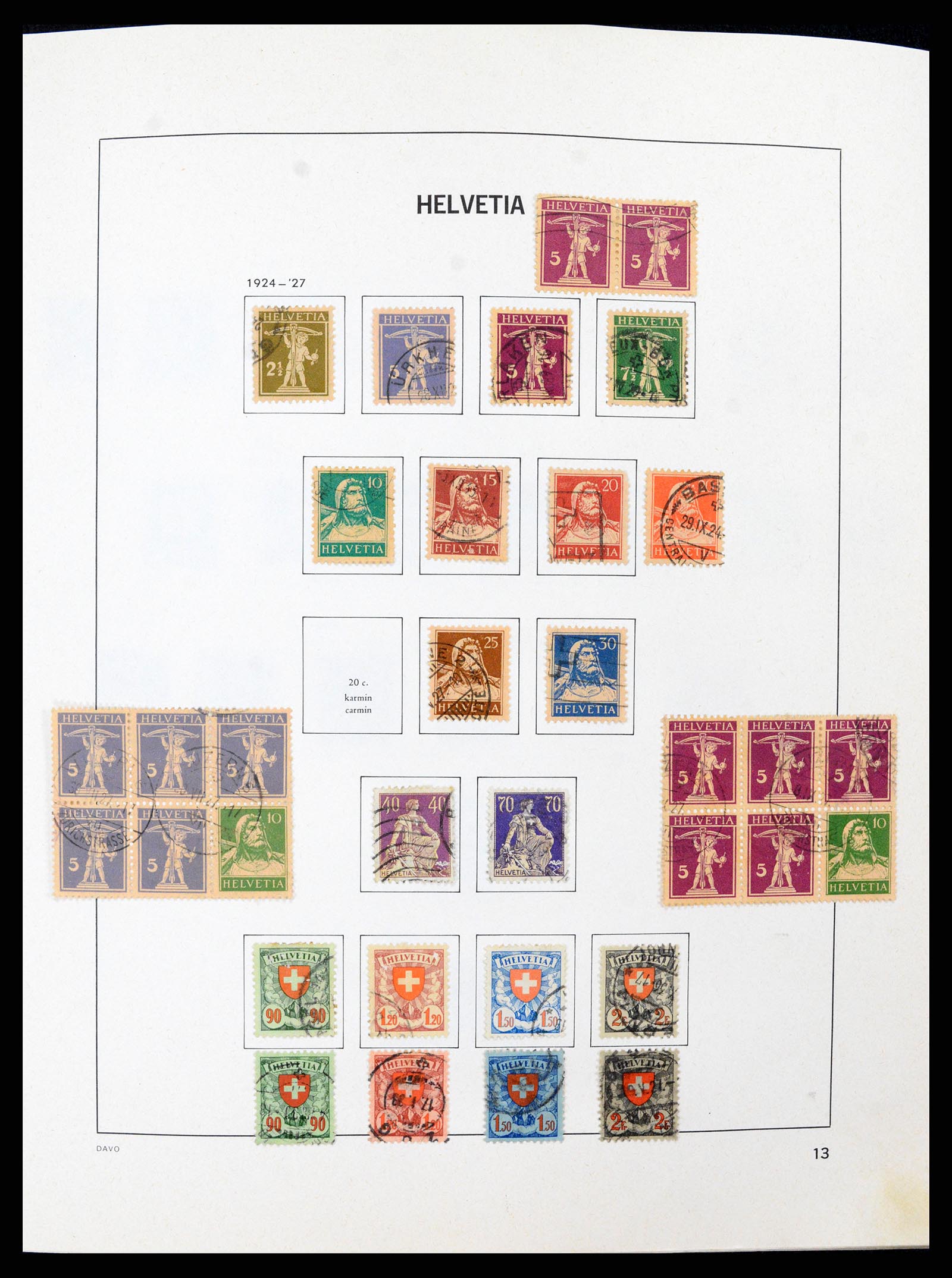 37496 012 - Postzegelverzameling 37496 Zwitserland 1854-2002.
