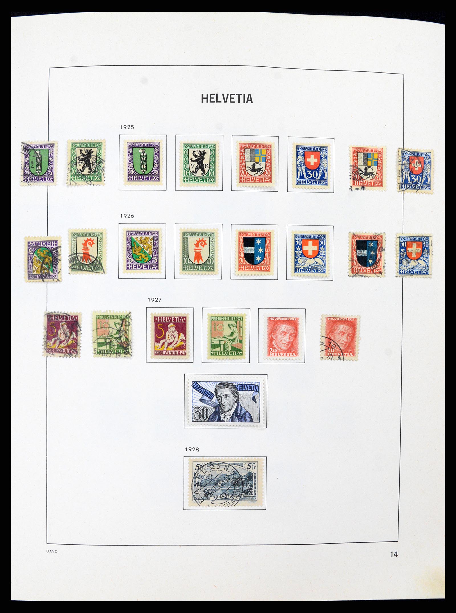 37496 013 - Postzegelverzameling 37496 Zwitserland 1854-2002.