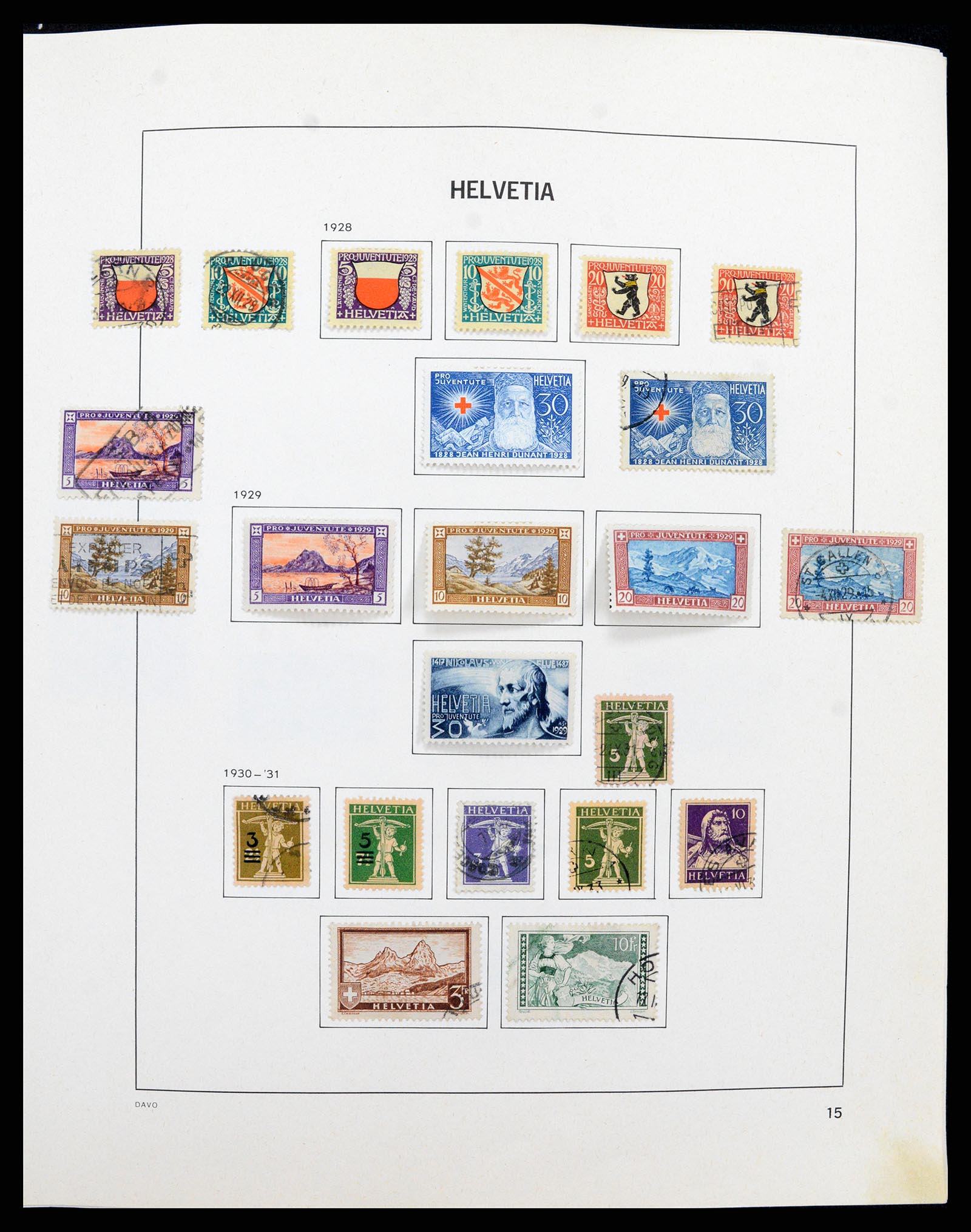 37496 014 - Postzegelverzameling 37496 Zwitserland 1854-2002.