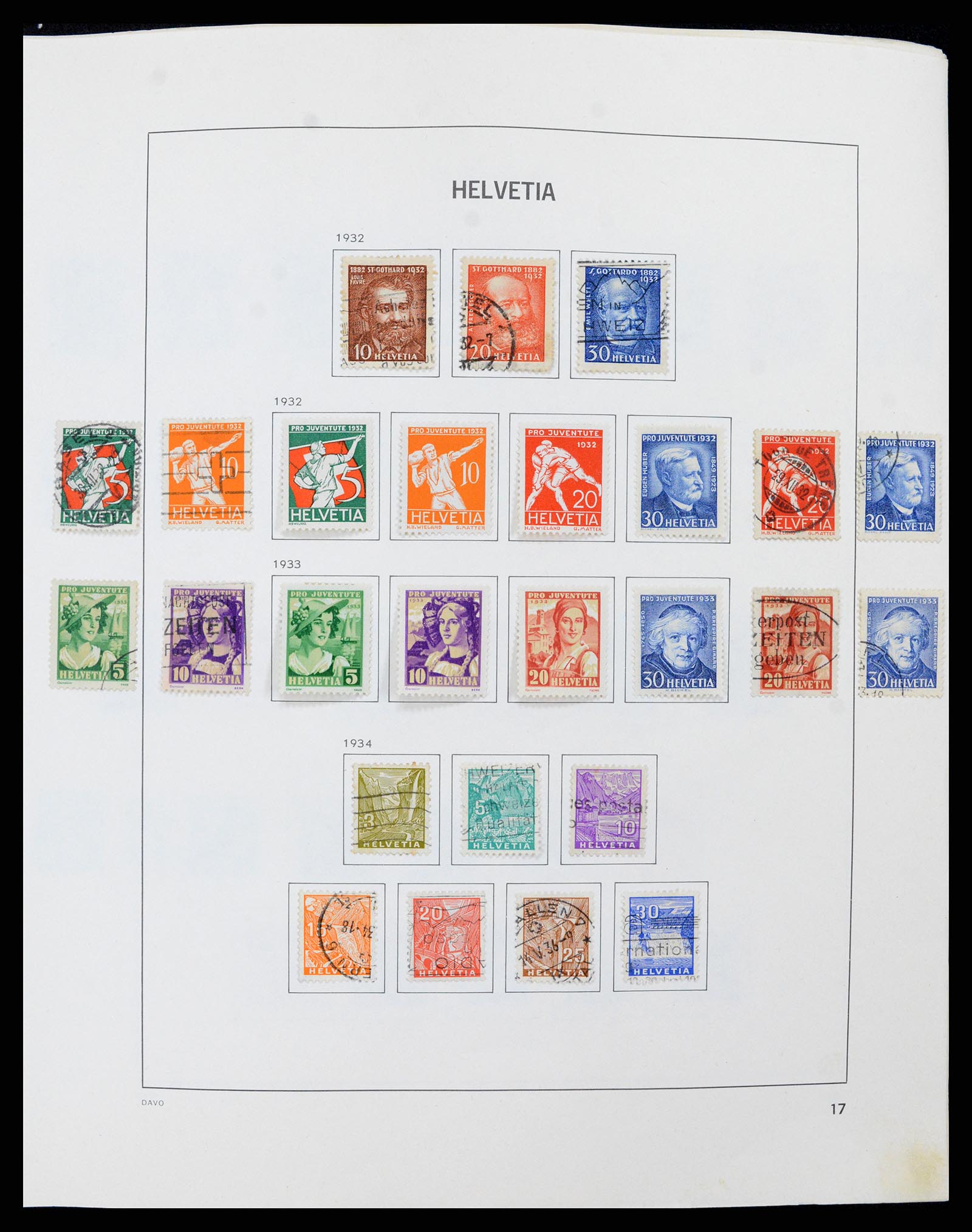 37496 016 - Postzegelverzameling 37496 Zwitserland 1854-2002.
