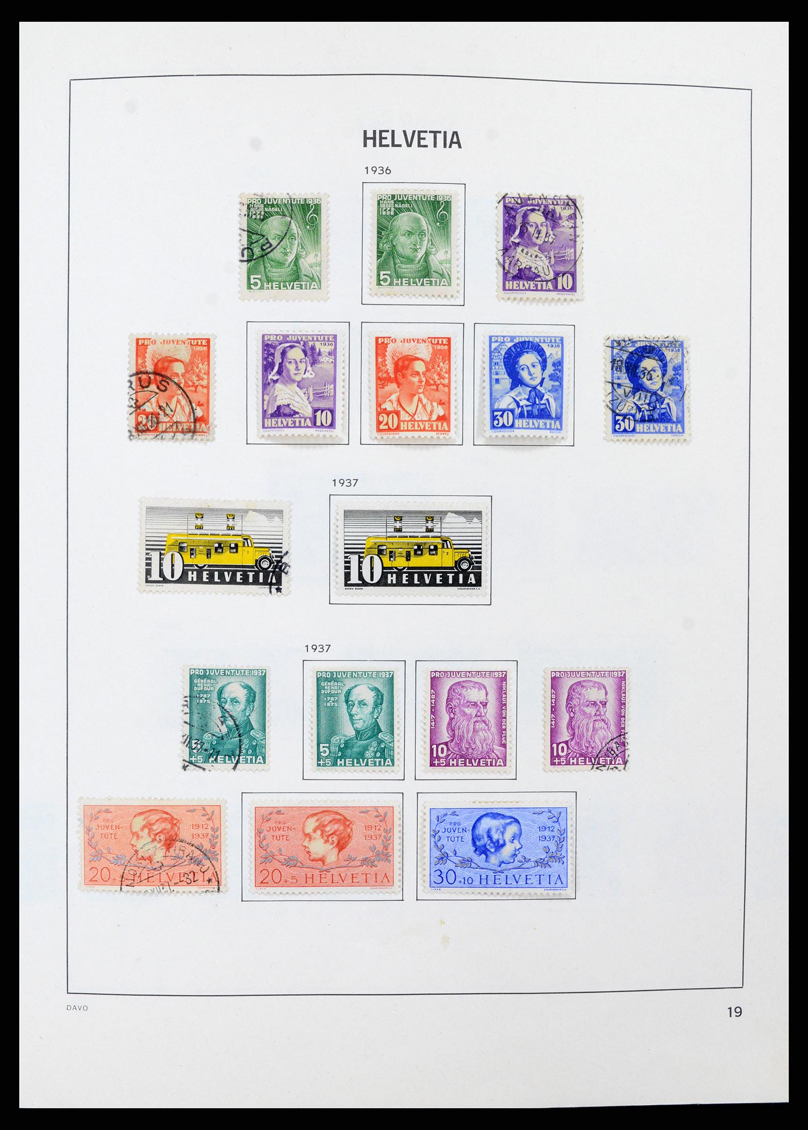 37496 018 - Postzegelverzameling 37496 Zwitserland 1854-2002.