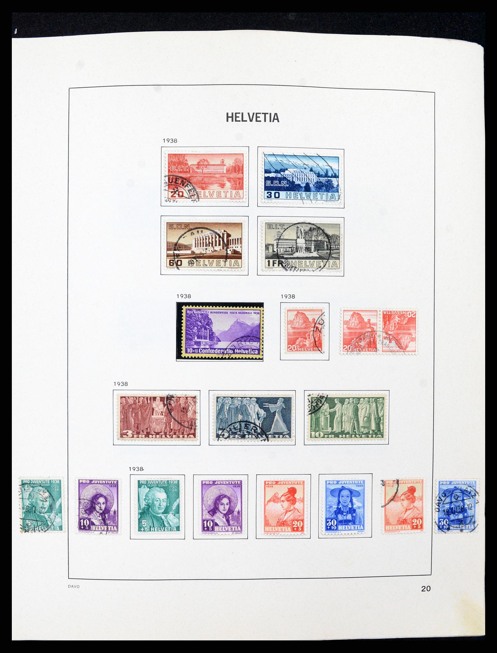 37496 019 - Postzegelverzameling 37496 Zwitserland 1854-2002.