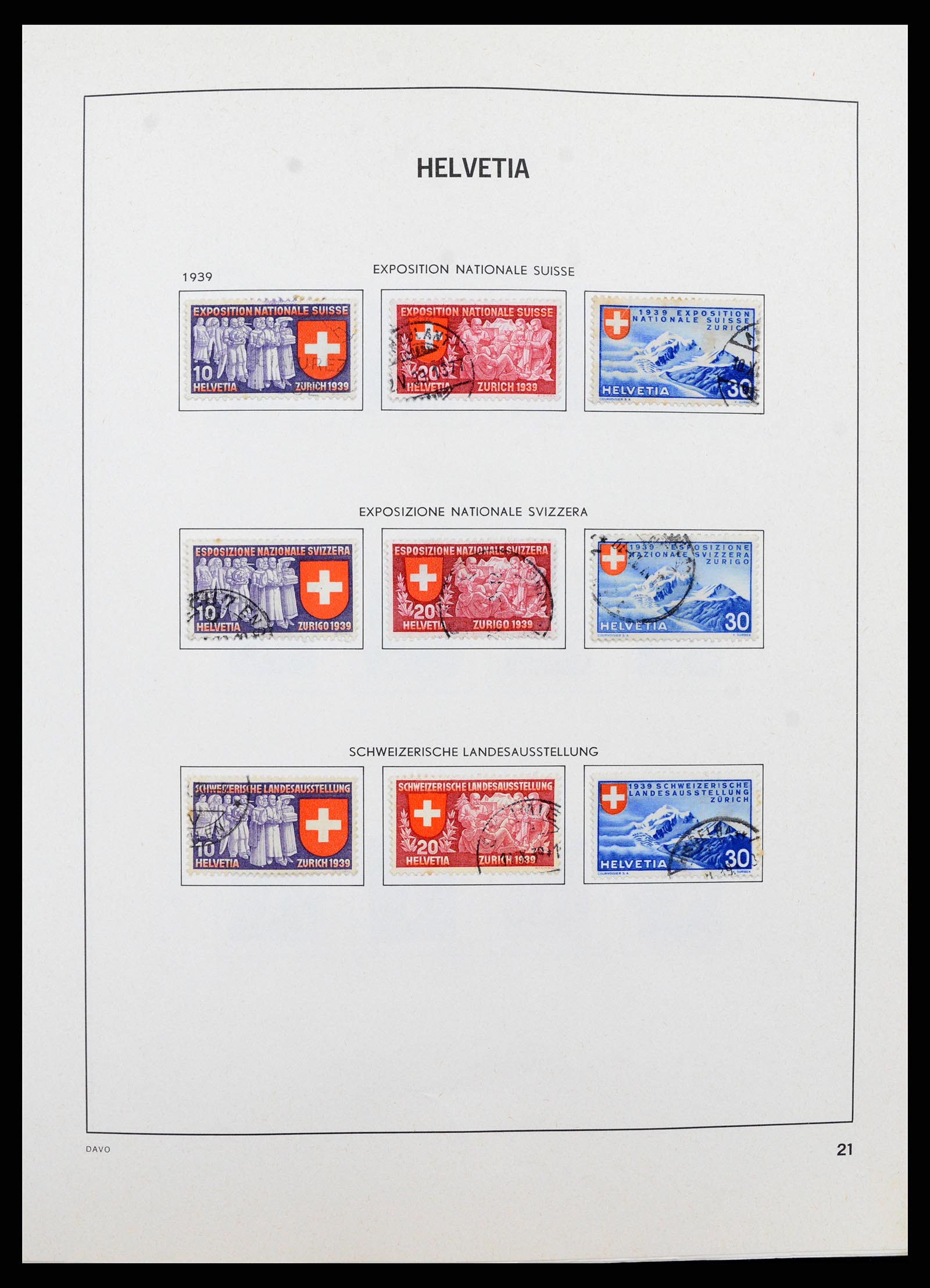 37496 020 - Postzegelverzameling 37496 Zwitserland 1854-2002.