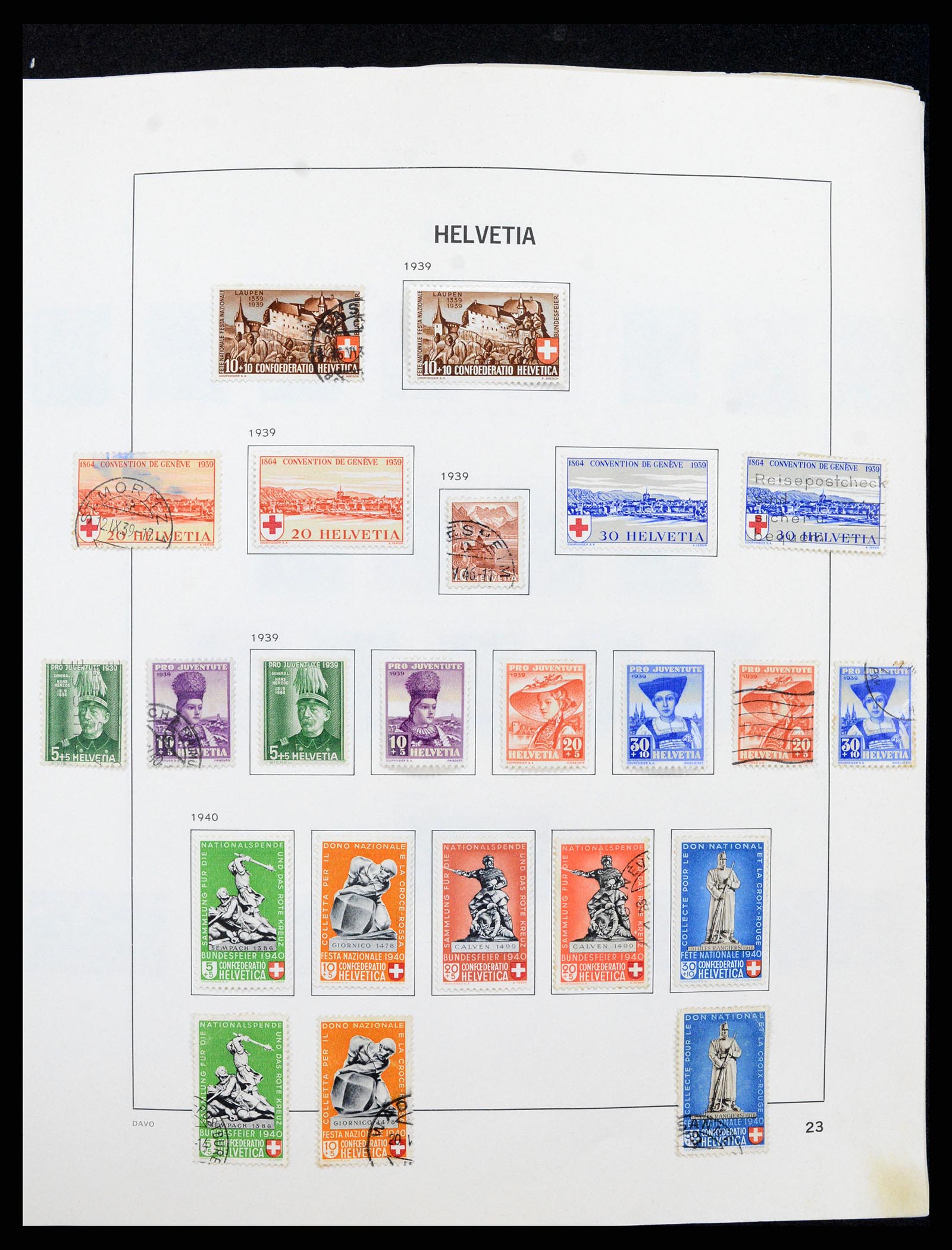 37496 022 - Stamp collection 37496 Switzerland 1854-2002.