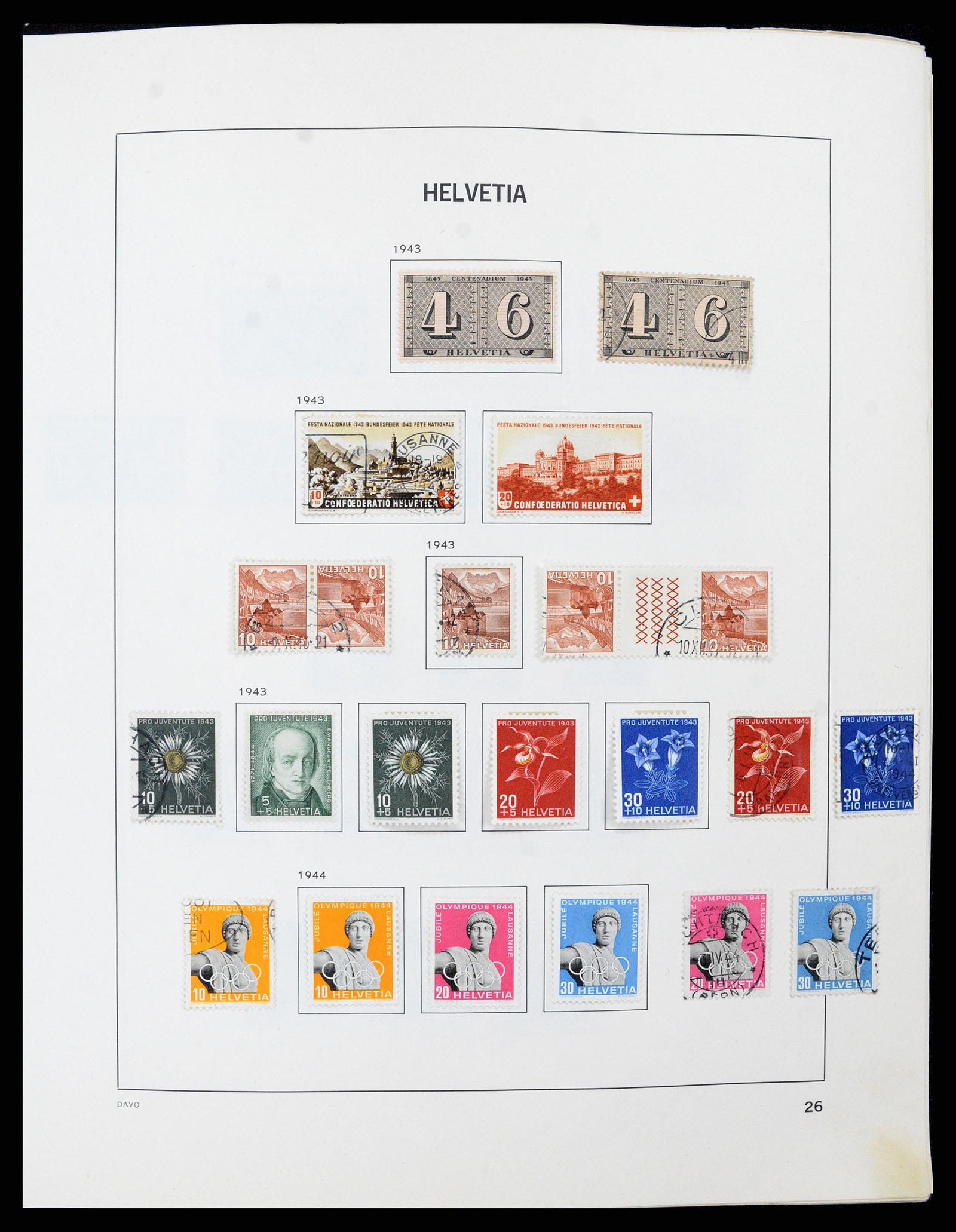 37496 025 - Stamp collection 37496 Switzerland 1854-2002.