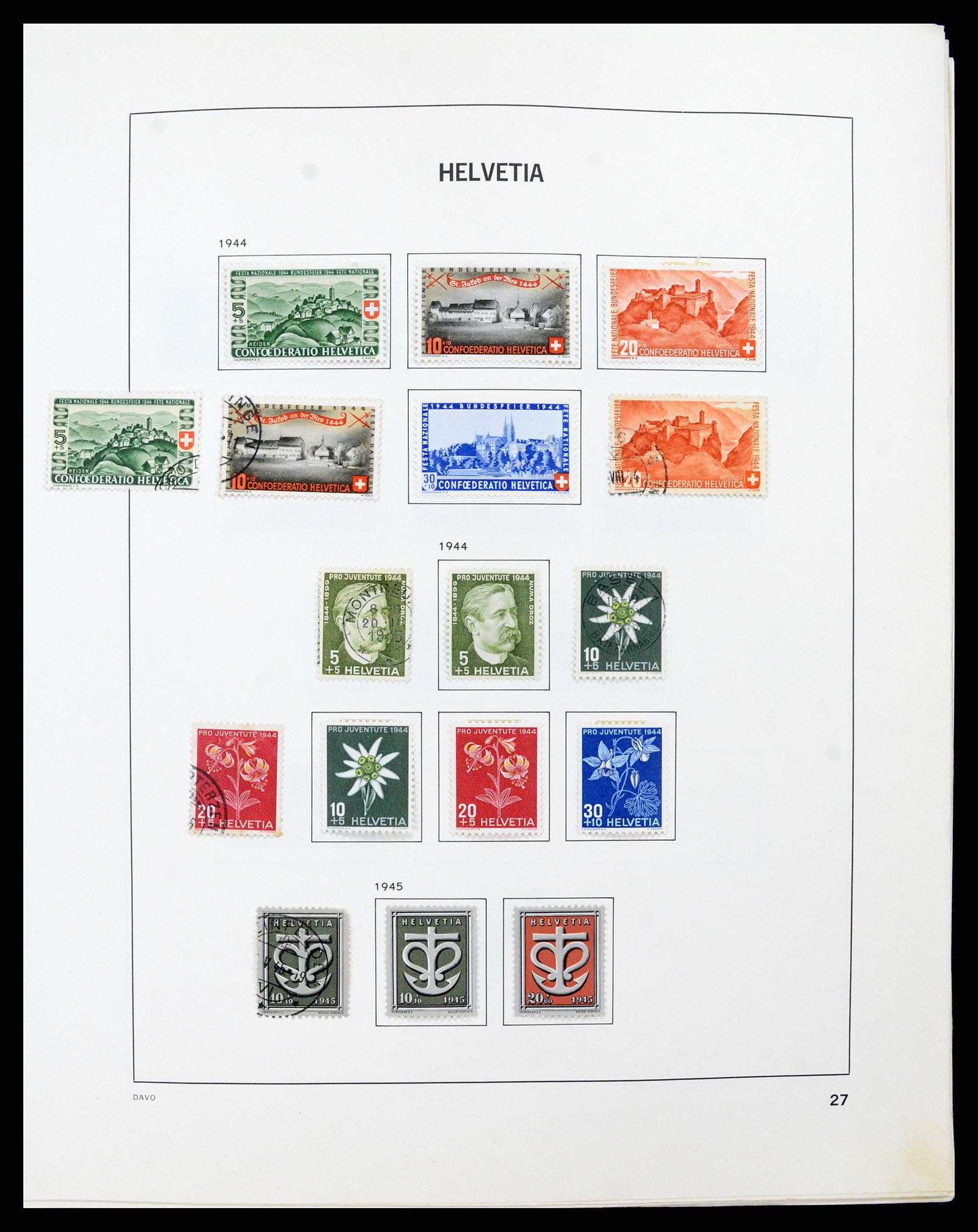 37496 026 - Stamp collection 37496 Switzerland 1854-2002.