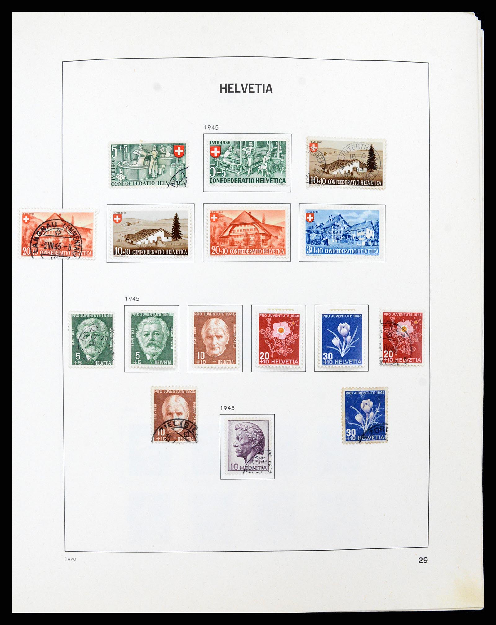 37496 028 - Stamp collection 37496 Switzerland 1854-2002.