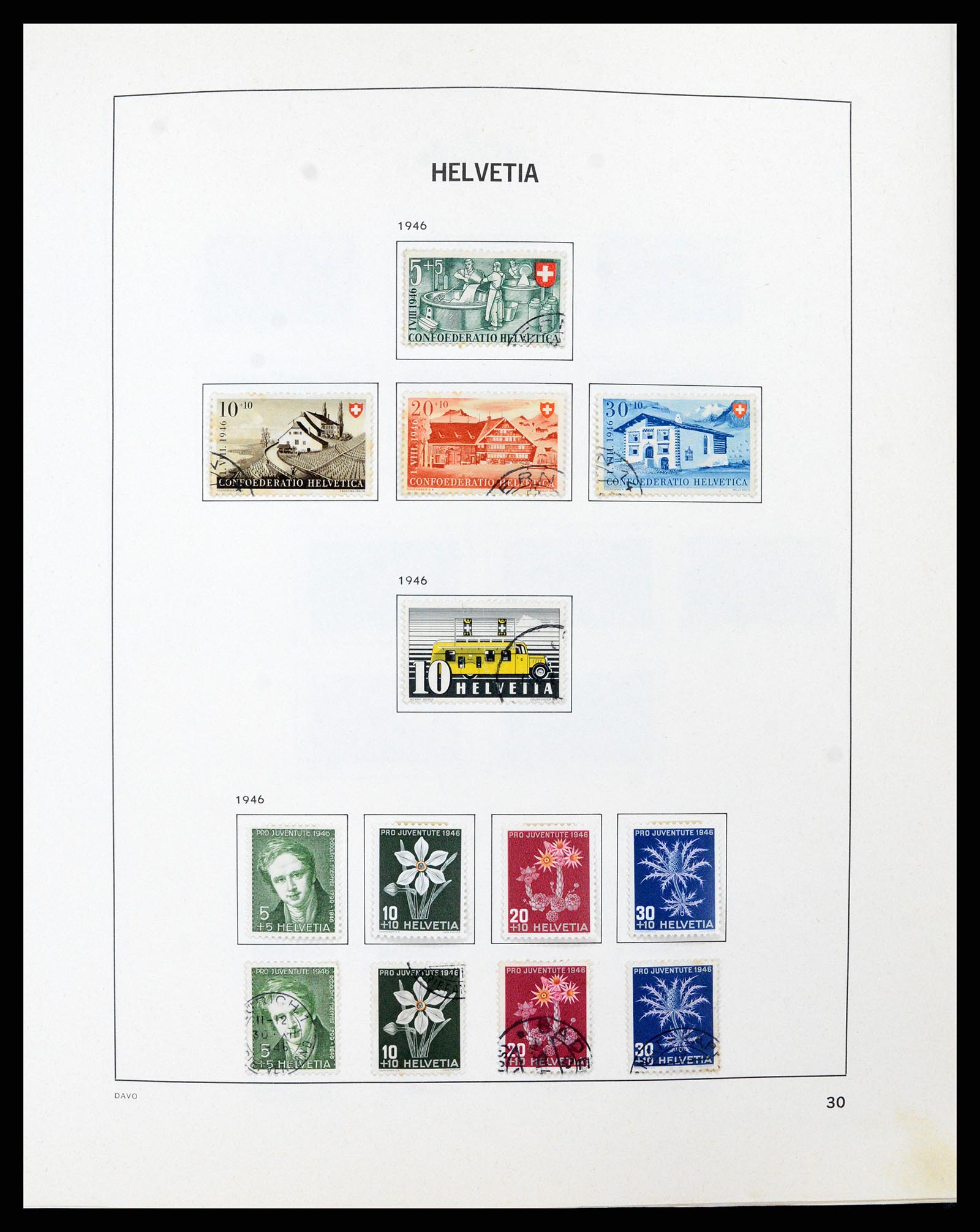 37496 029 - Stamp collection 37496 Switzerland 1854-2002.