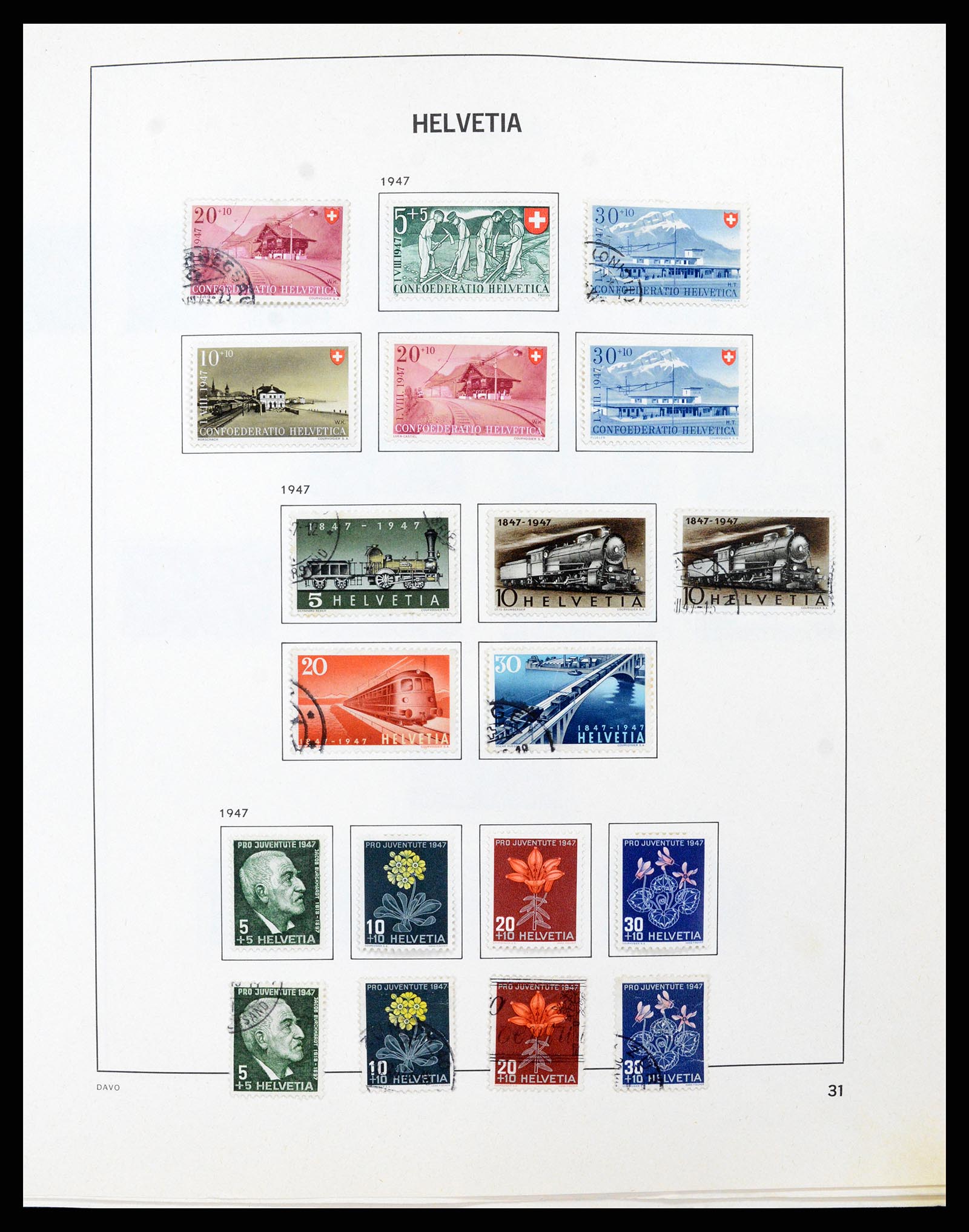 37496 030 - Stamp collection 37496 Switzerland 1854-2002.