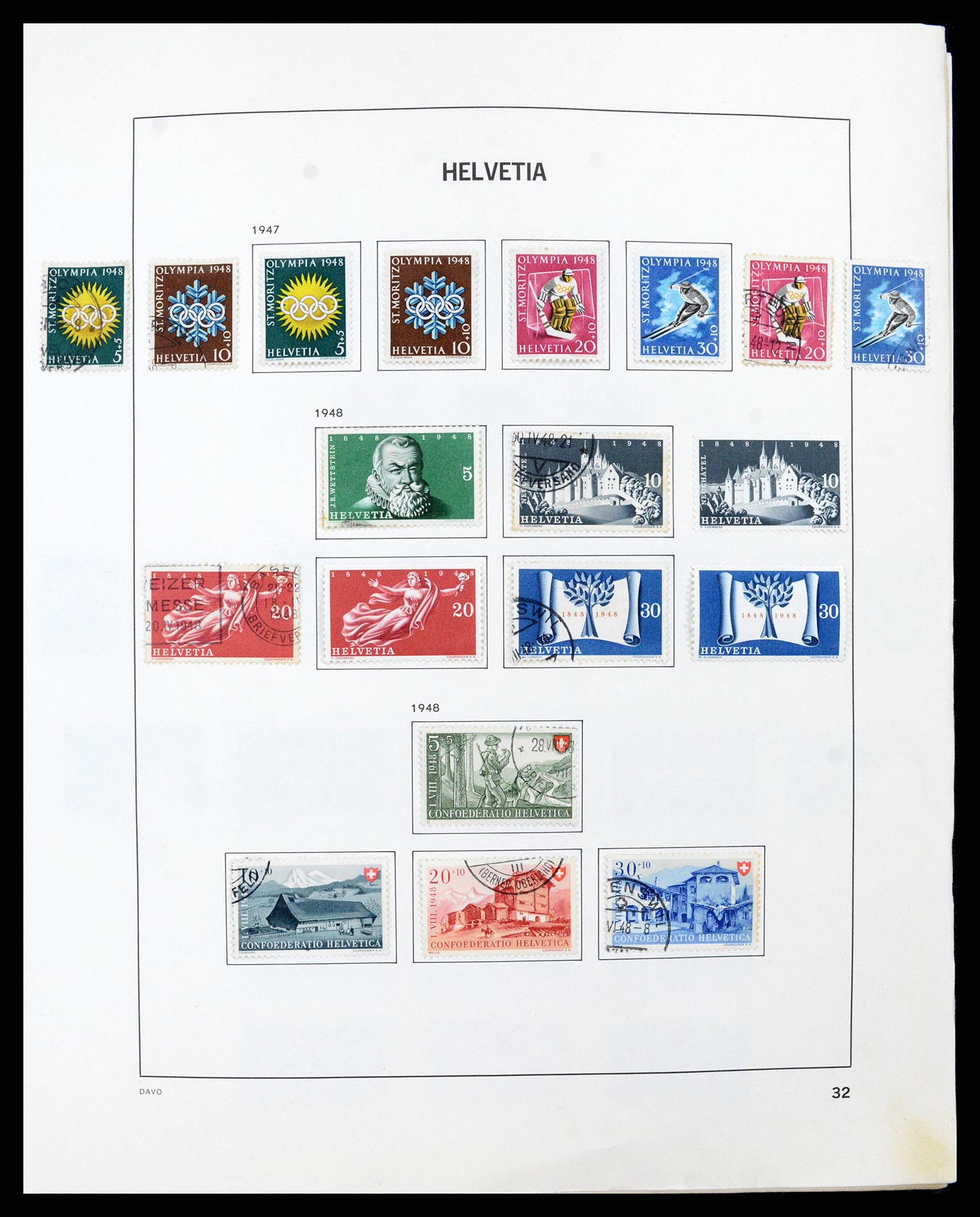 37496 031 - Stamp collection 37496 Switzerland 1854-2002.
