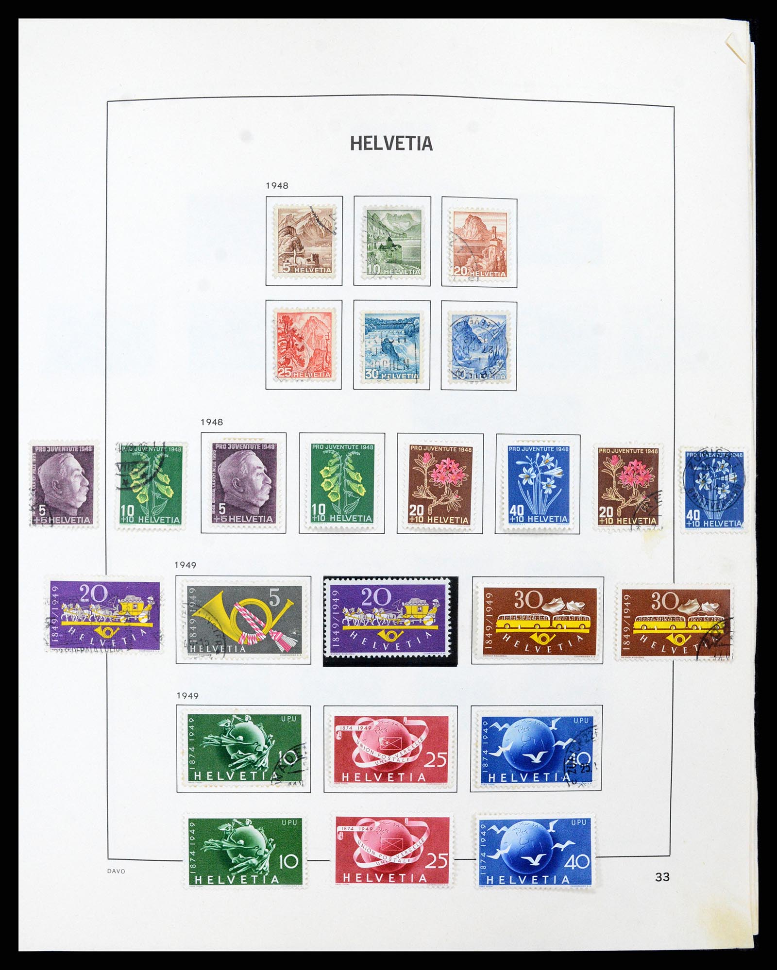 37496 032 - Stamp collection 37496 Switzerland 1854-2002.