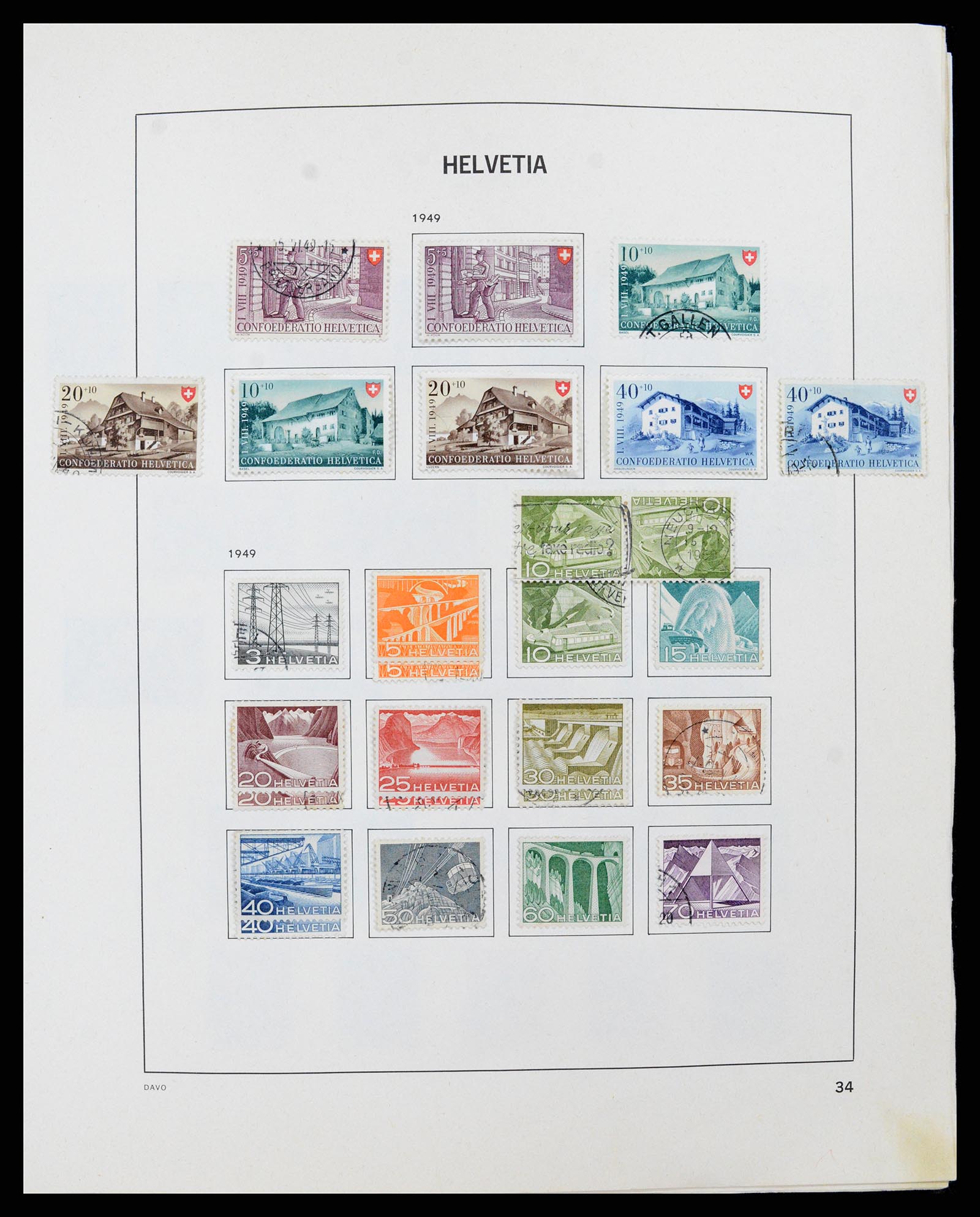 37496 033 - Stamp collection 37496 Switzerland 1854-2002.