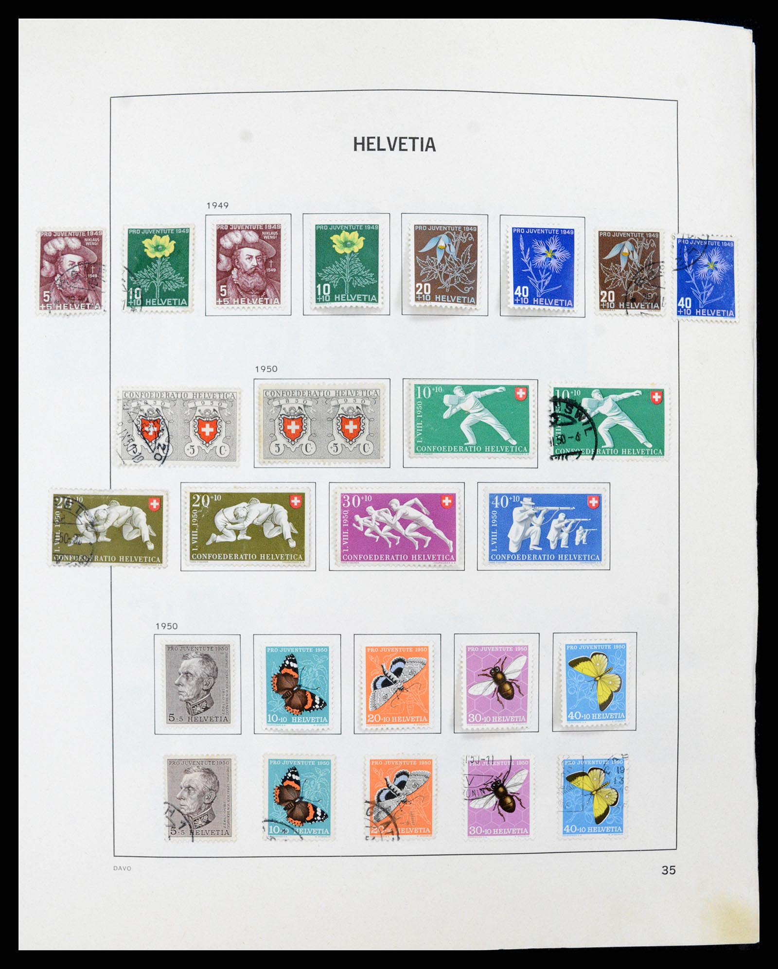 37496 034 - Stamp collection 37496 Switzerland 1854-2002.