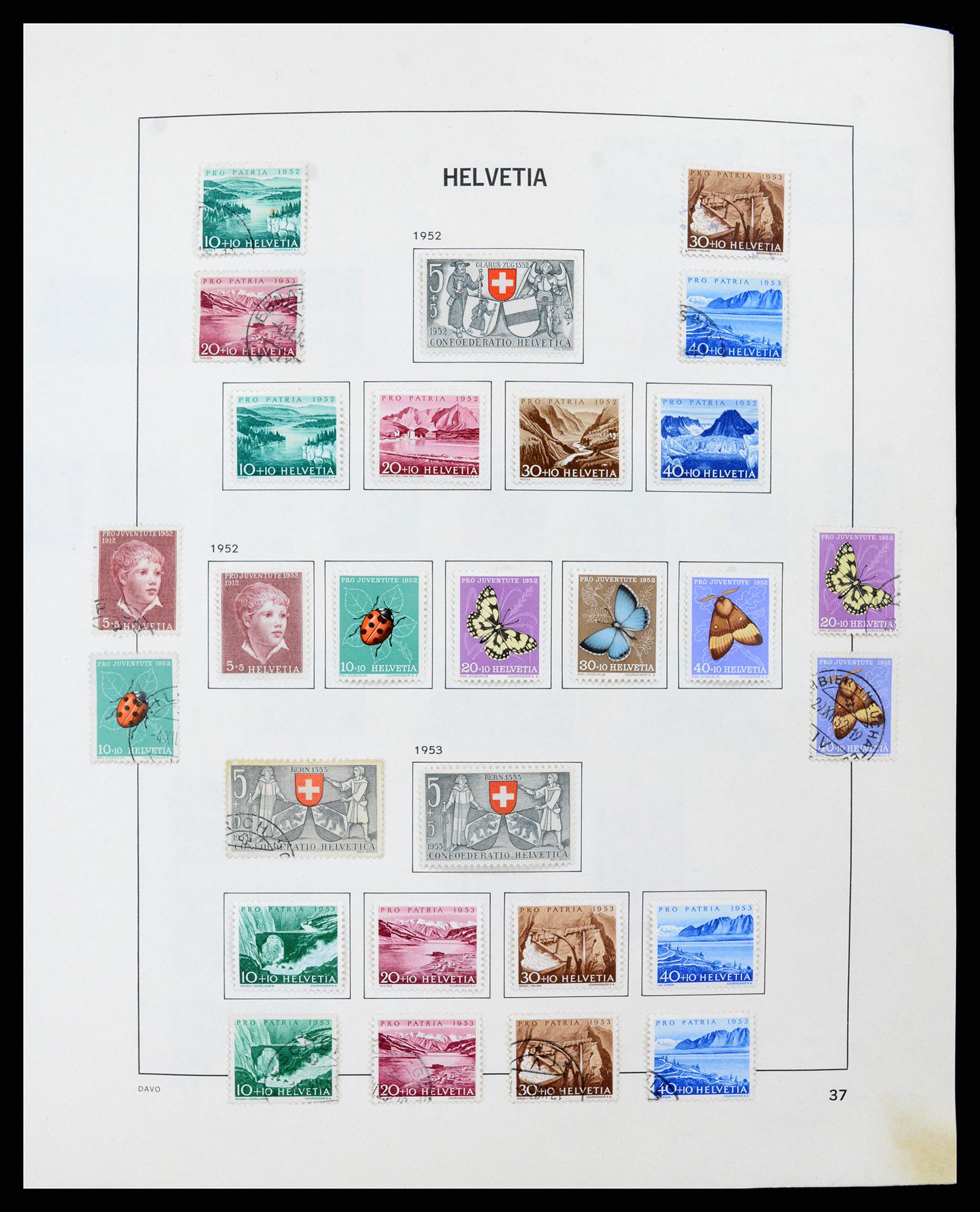 37496 036 - Stamp collection 37496 Switzerland 1854-2002.