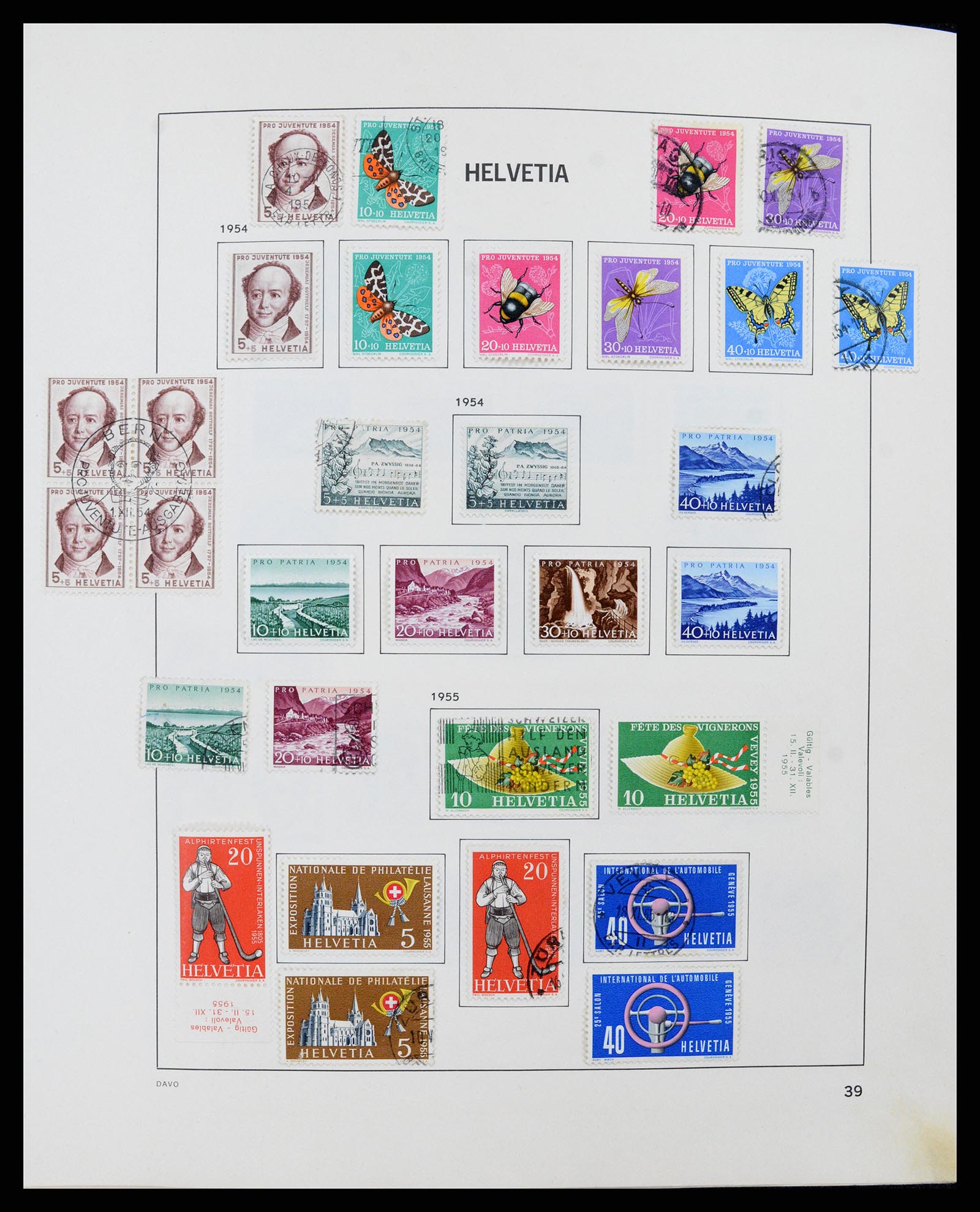 37496 038 - Stamp collection 37496 Switzerland 1854-2002.