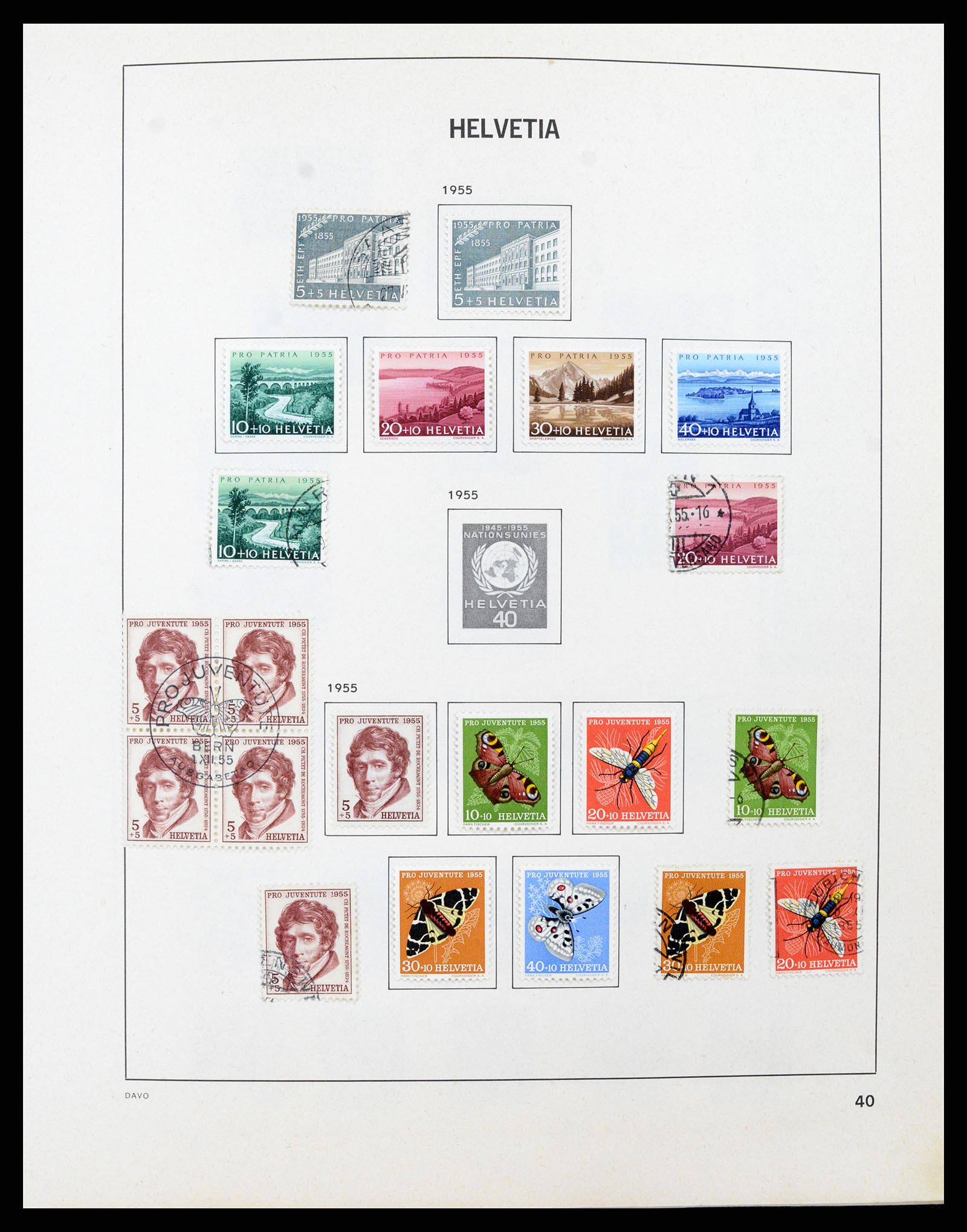 37496 039 - Stamp collection 37496 Switzerland 1854-2002.