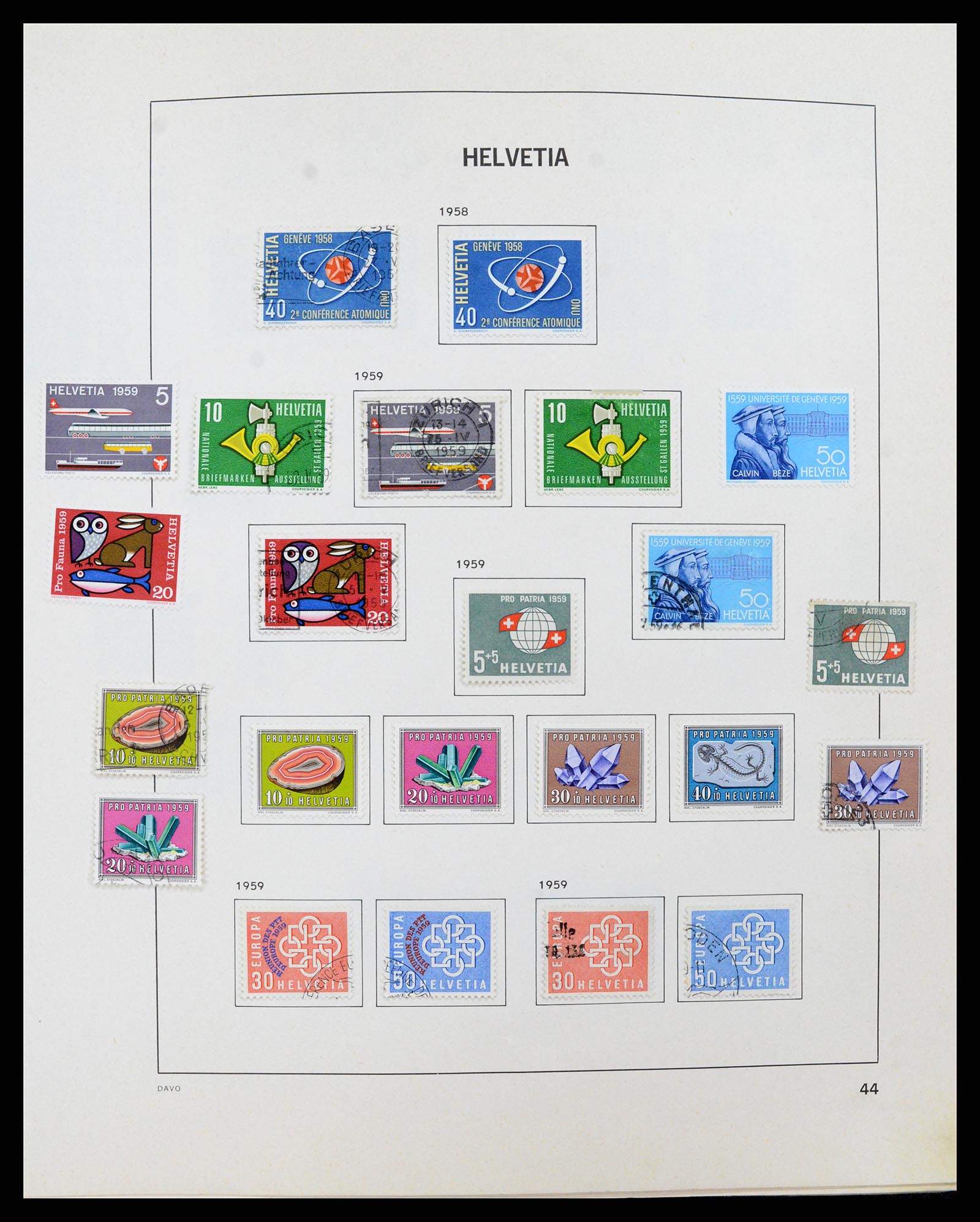 37496 043 - Postzegelverzameling 37496 Zwitserland 1854-2002.