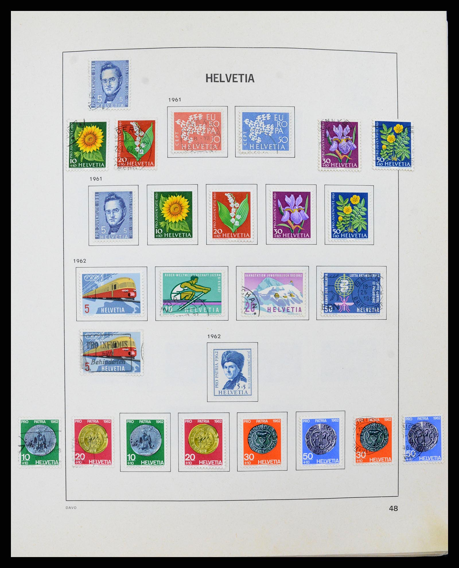 37496 048 - Postzegelverzameling 37496 Zwitserland 1854-2002.