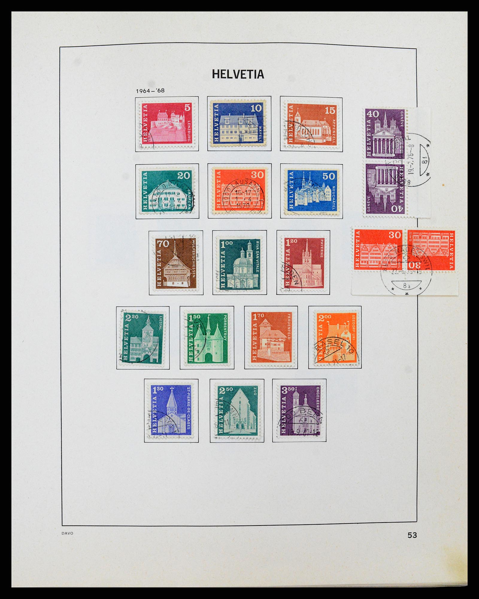 37496 053 - Postzegelverzameling 37496 Zwitserland 1854-2002.