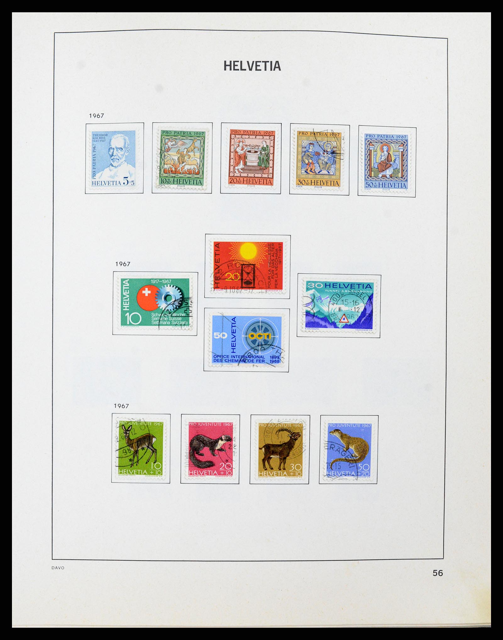 37496 056 - Stamp collection 37496 Switzerland 1854-2002.