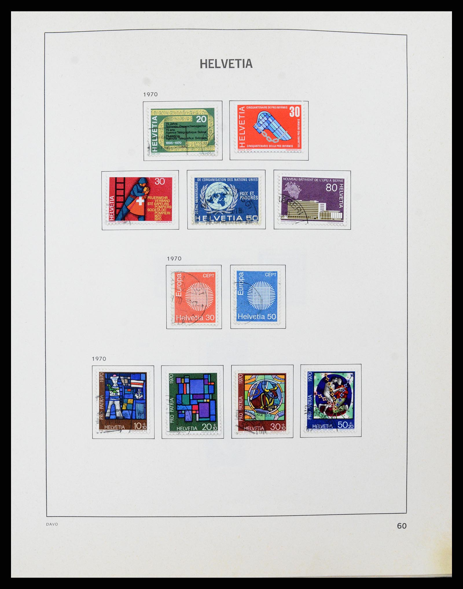 37496 060 - Postzegelverzameling 37496 Zwitserland 1854-2002.