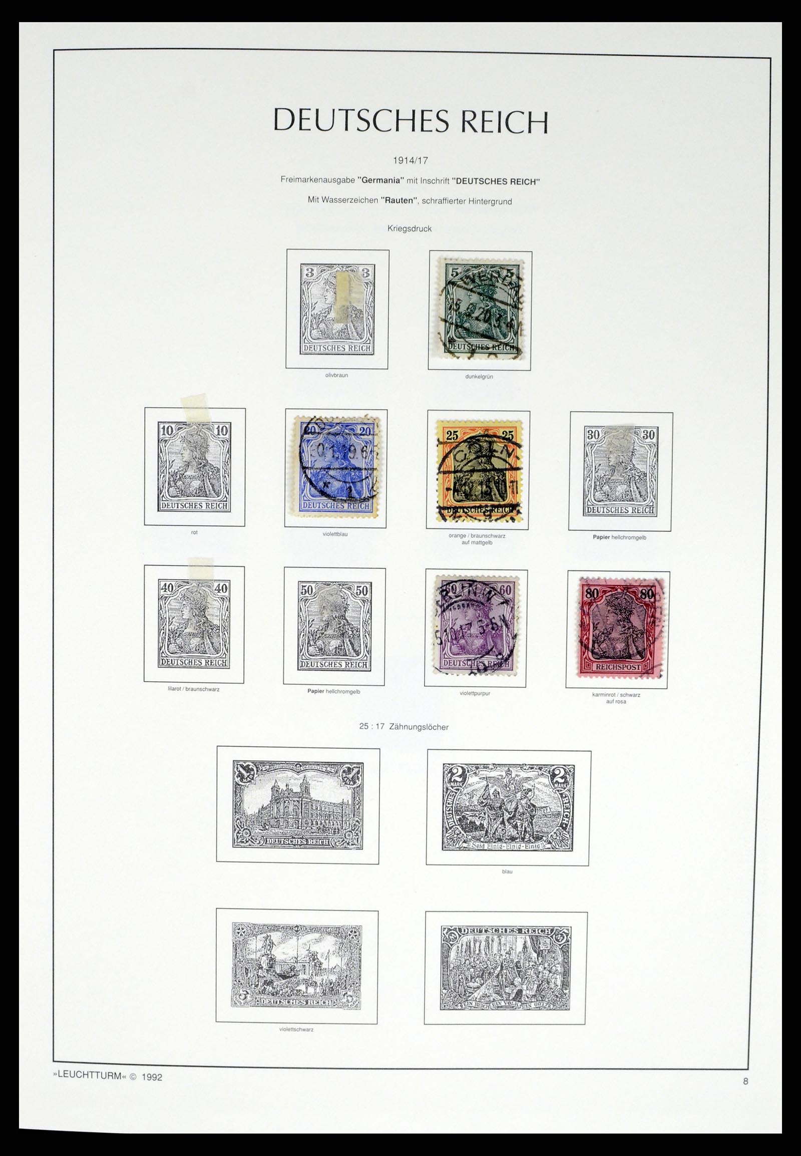 37497 014 - Postzegelverzameling 37497 Duitse Rijk 1872-1945.